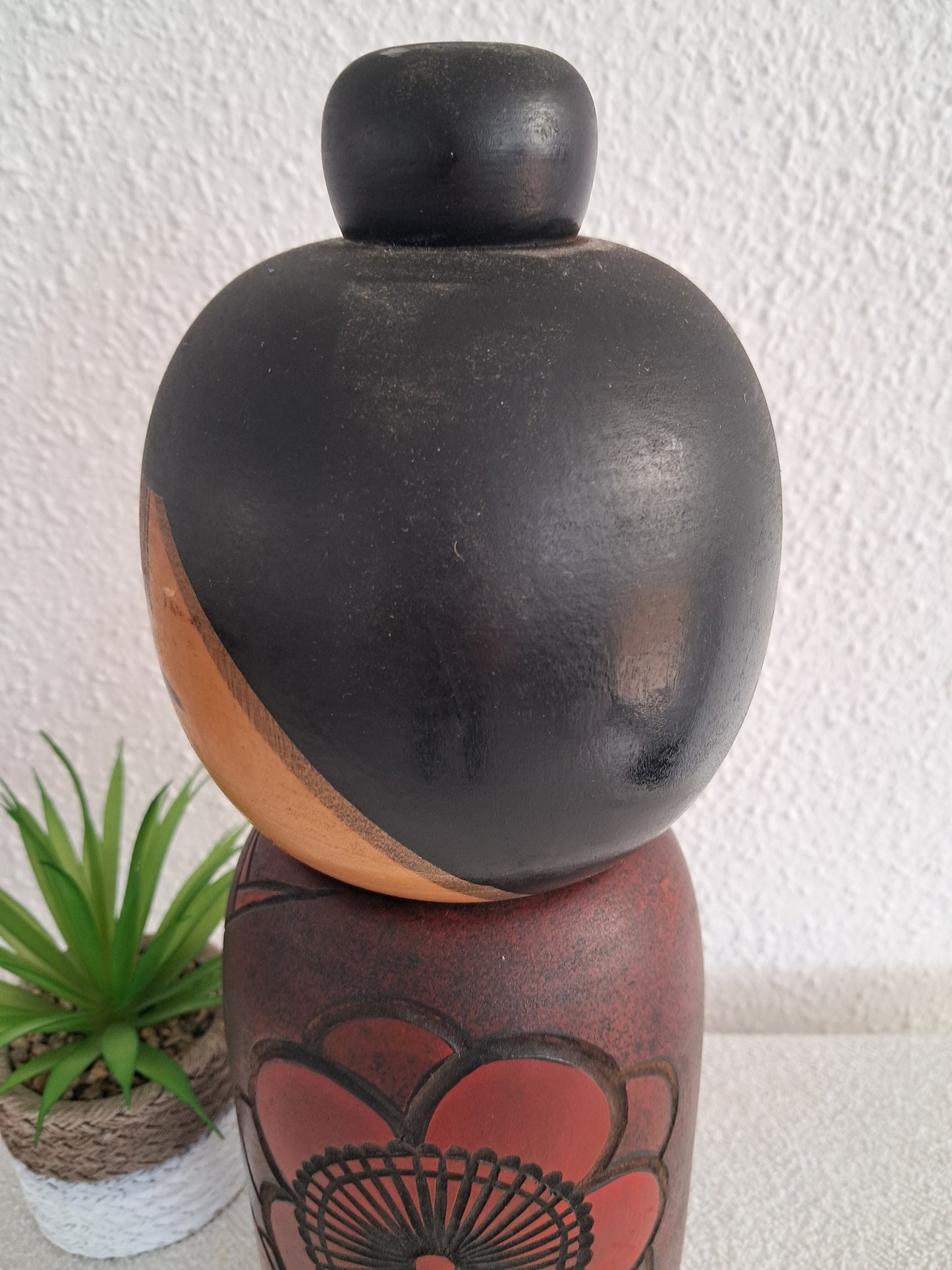 Big and chunky Sosaku kokeshi by Sato koson