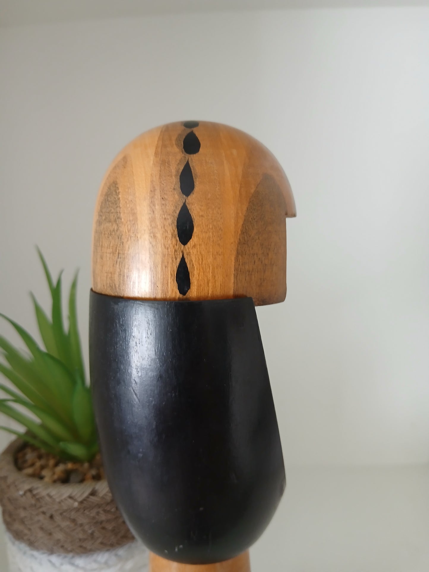 Rare creative kokeshi by renowned artisan Ikuyoshi Yokozuka