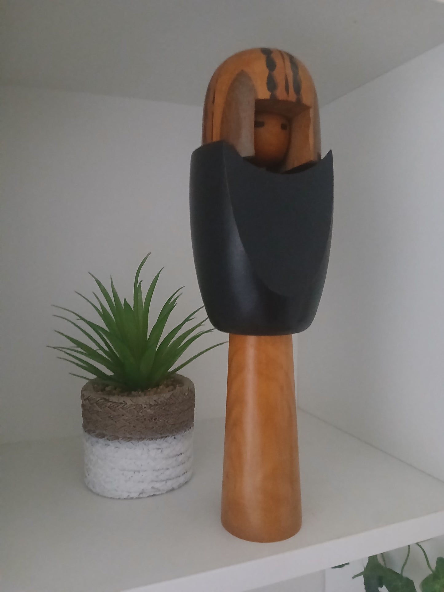 Rare Vintage Creative Kokeshi by renowned artisan Ikuyoshi Yokozuka