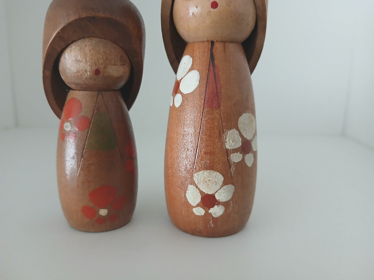 Vintage set off creative kokeshi by Masashi Takeda (1930-2015)