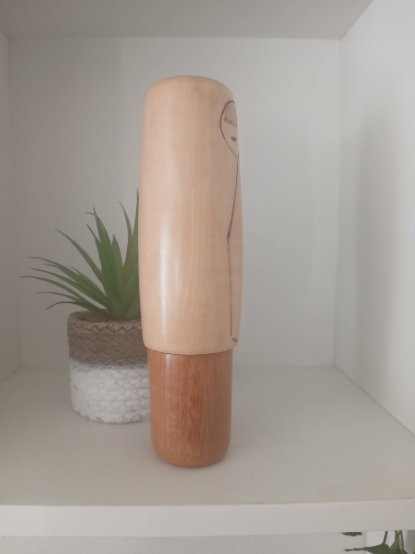 Vintage creative kokeshi by Kenichi Murakami (1929-)