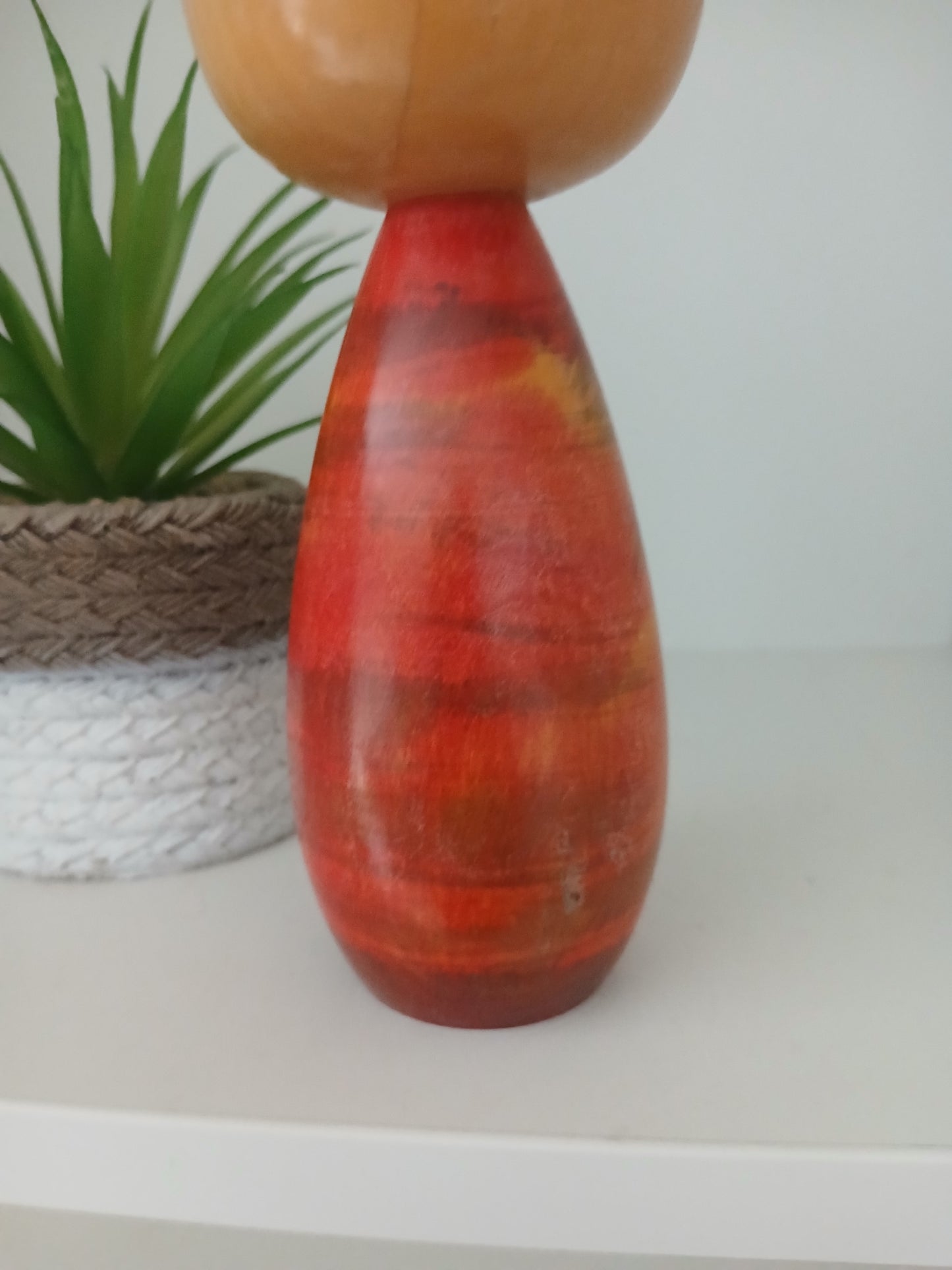 Rare Sosaku kokeshi by Takahashi Akinori (1957-)