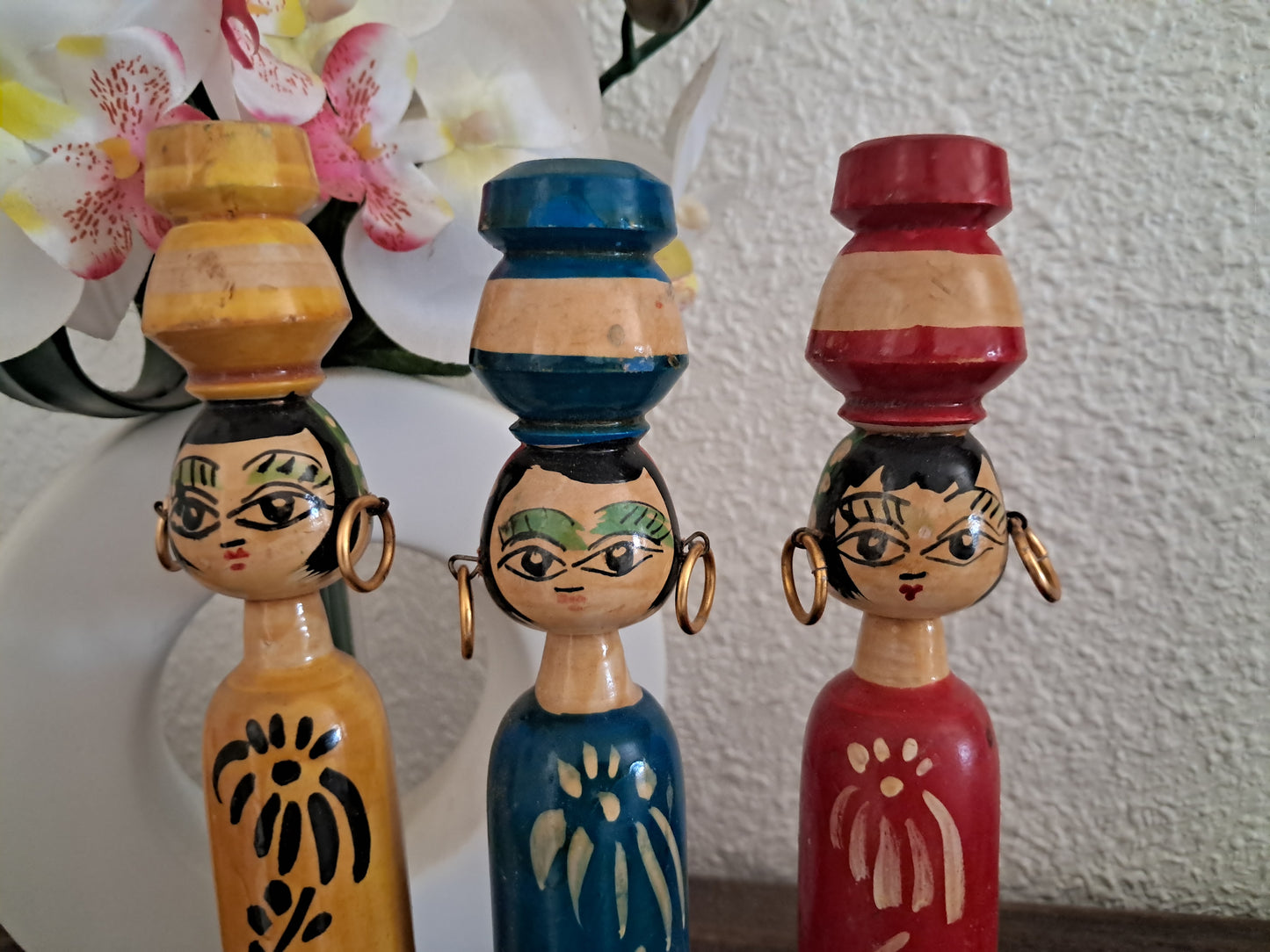 Set off 3 creative kokeshi