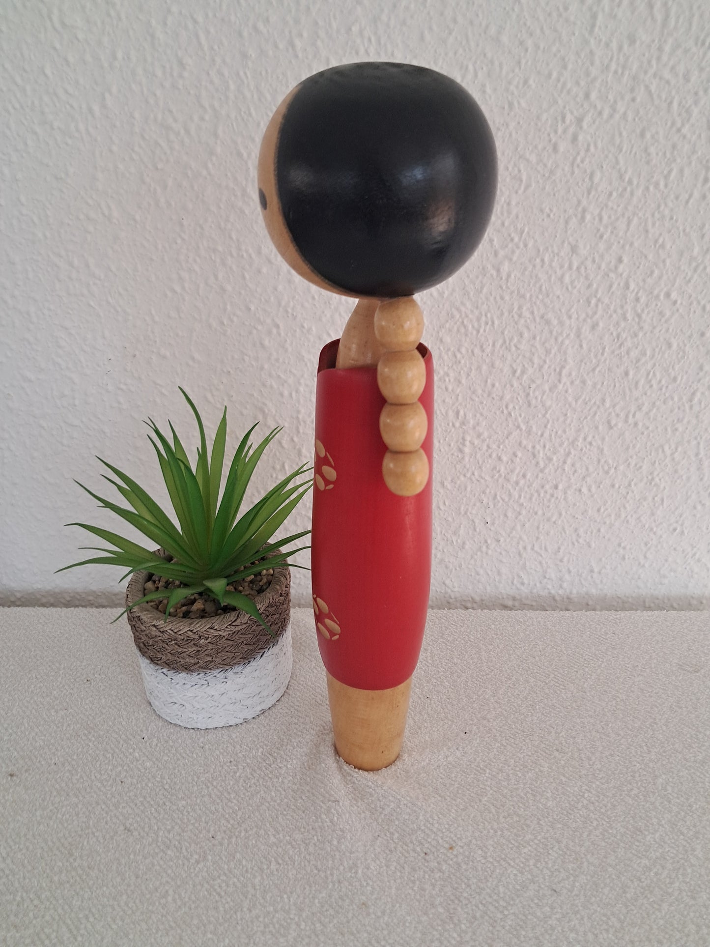 Vintage Creative Kokeshi with Ponytail by Eiko Shibata (1924-)