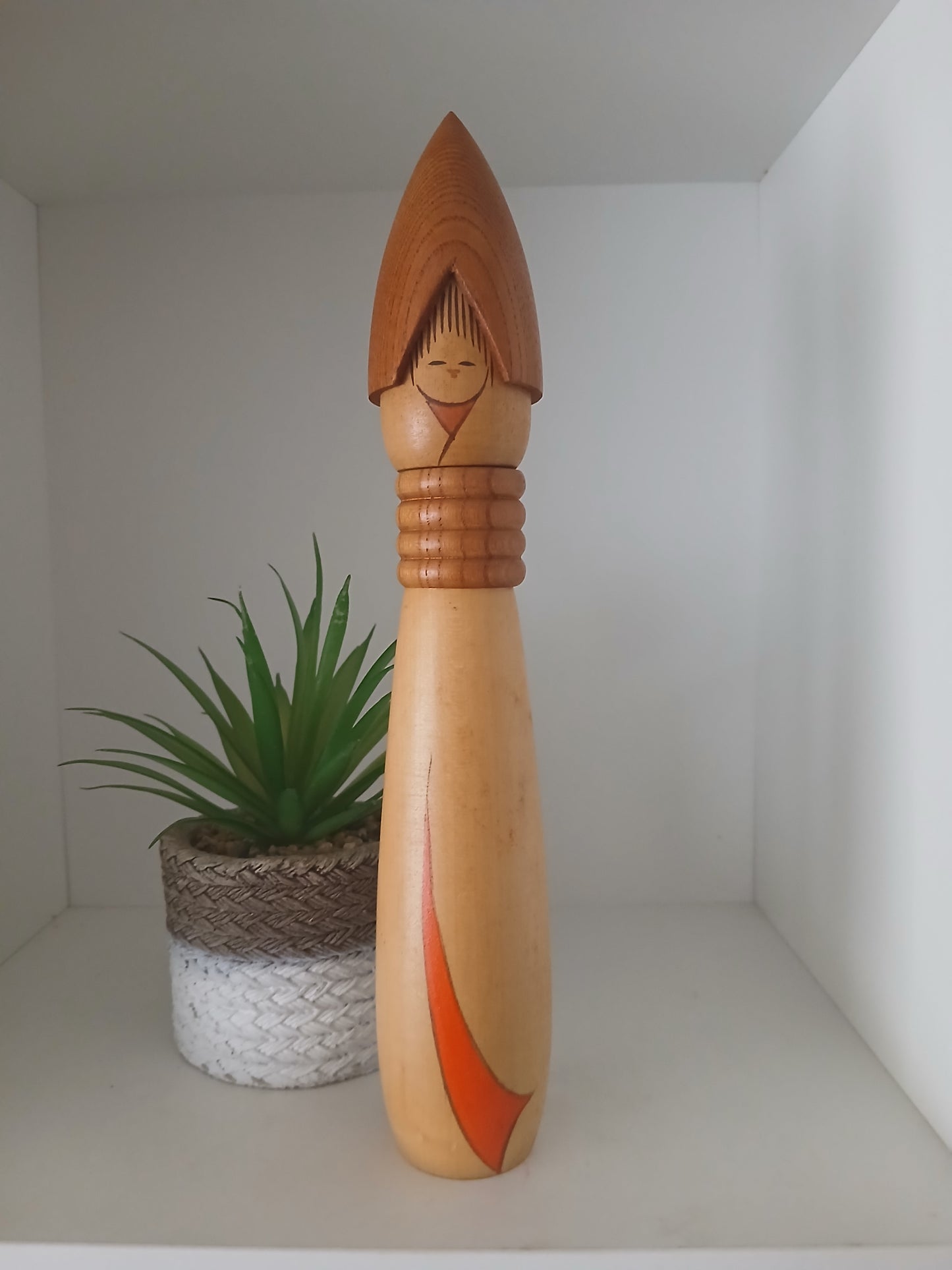 Rare vintage creative kokeshi by Shozan shido (1932-1995)