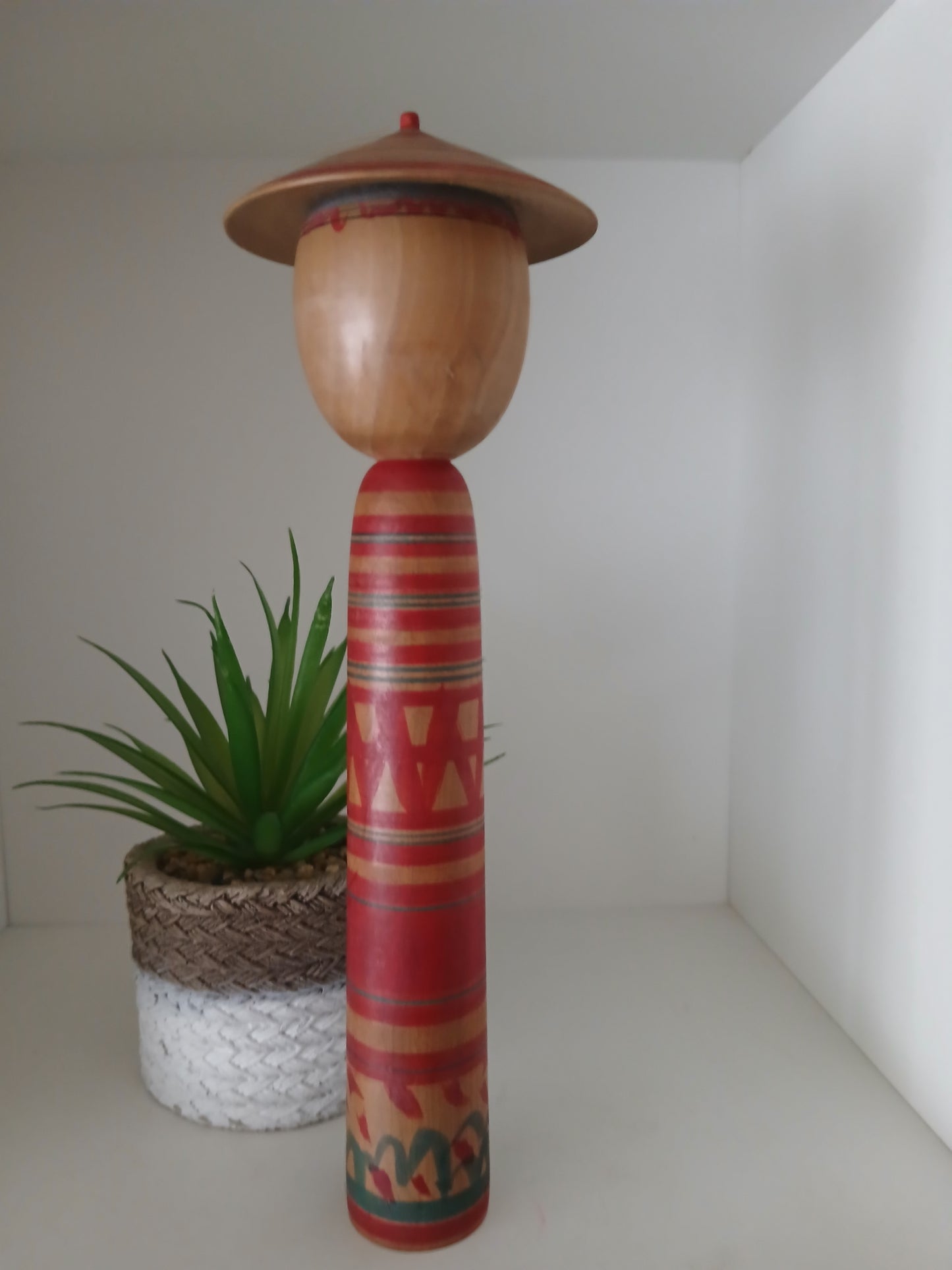 Vintage traditional Tsuchiyu kokeshi by Abe Katsuhide (1924-2000)