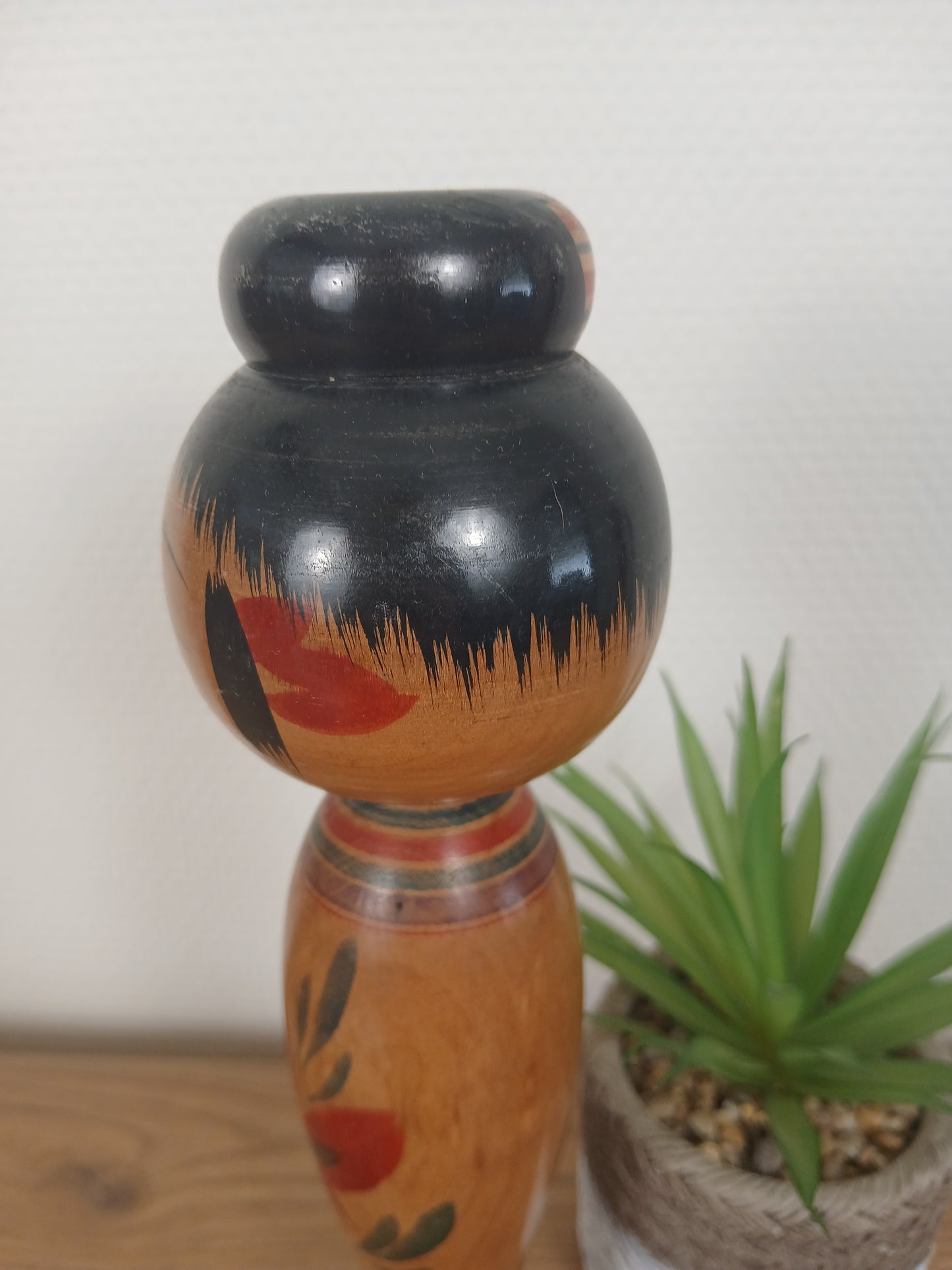 Vintage traditional Togatta kokeshi by Eitaro Sato (1939-)