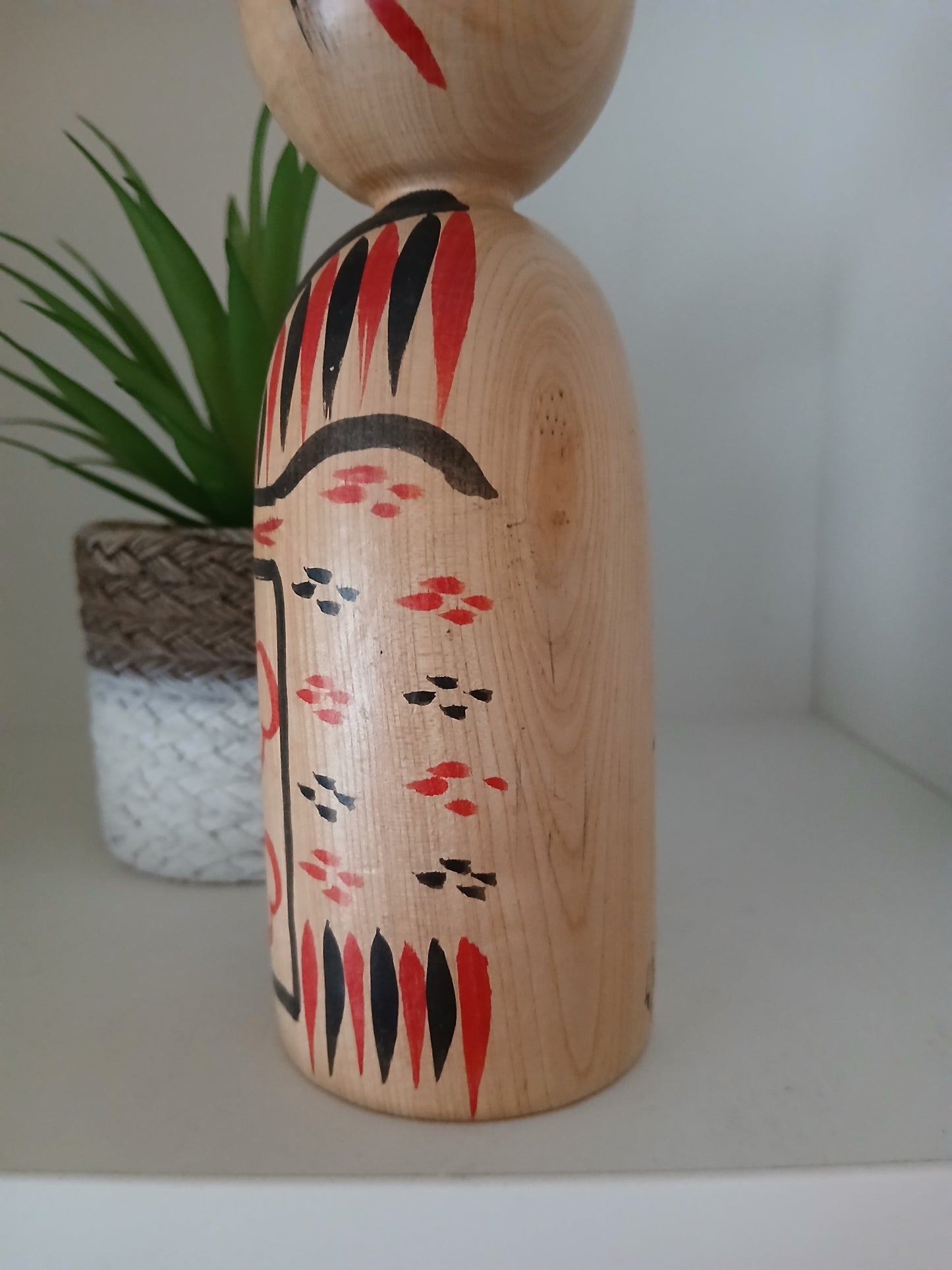 Vintage traditional Kijiyama Kokeshi by Kominami Saburo (1929-2023)