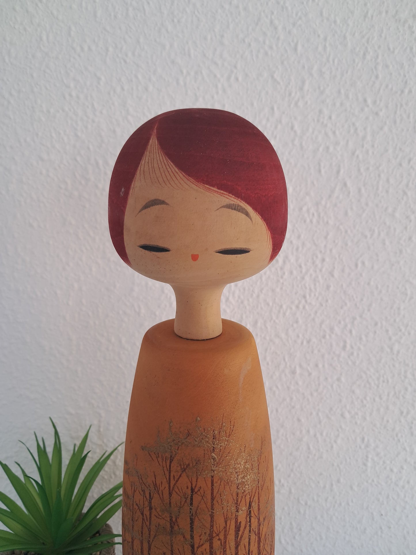 Rare Exclusive creative XL kokeshi by female artist Aoki Ryoka - 38cm