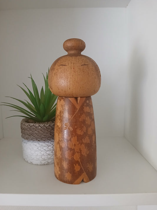 Rare Vintage sosaku kokeshi By Issetsu Kuribayashi (1924-2011)