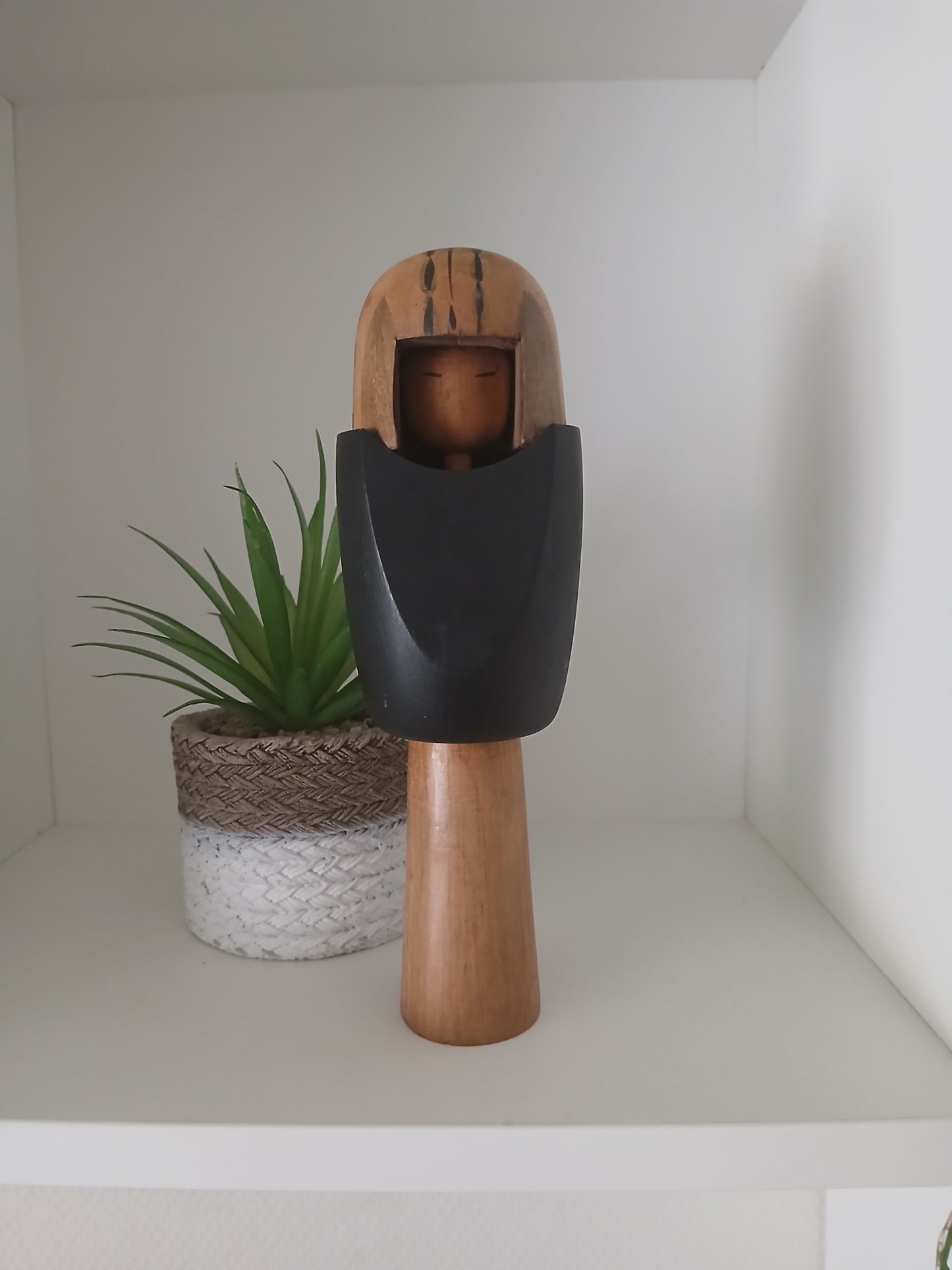 Rare Vintage Creative Kokeshi by renowned artisan Ikuyoshi Yokozuka