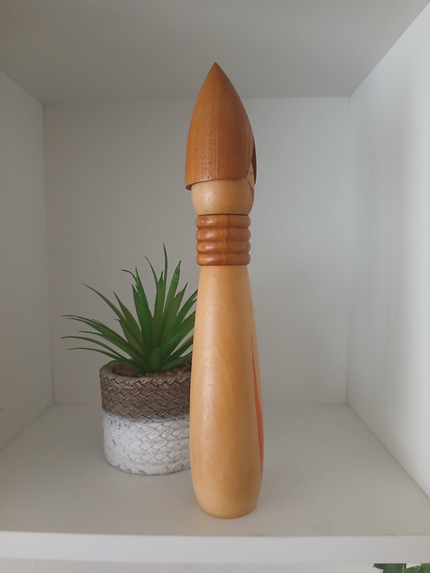 Rare vintage creative kokeshi by Shozan shido (1932-1995)