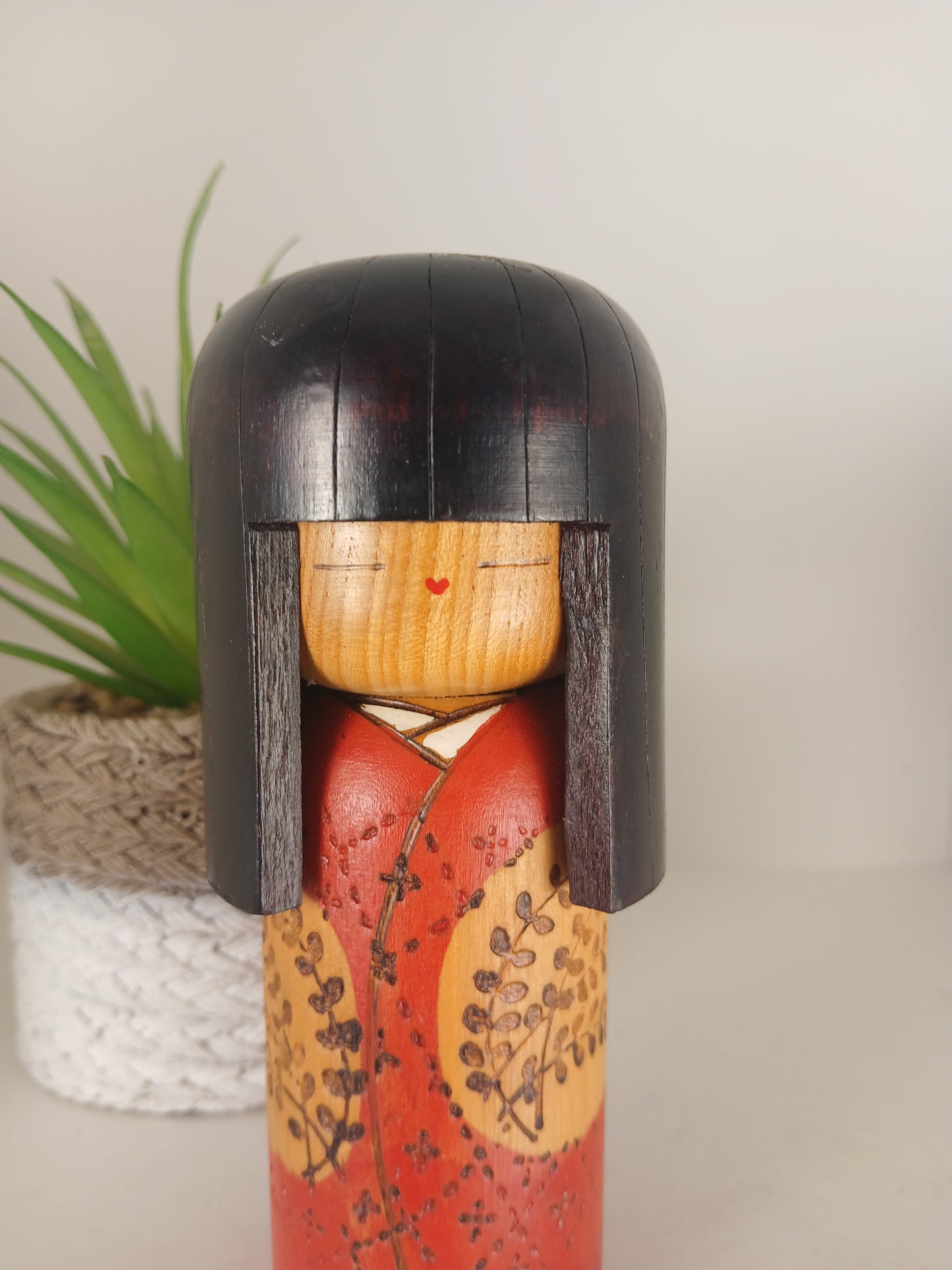 Vintage Gumma Kokeshi By Kazuo Takamizawa (1927-)