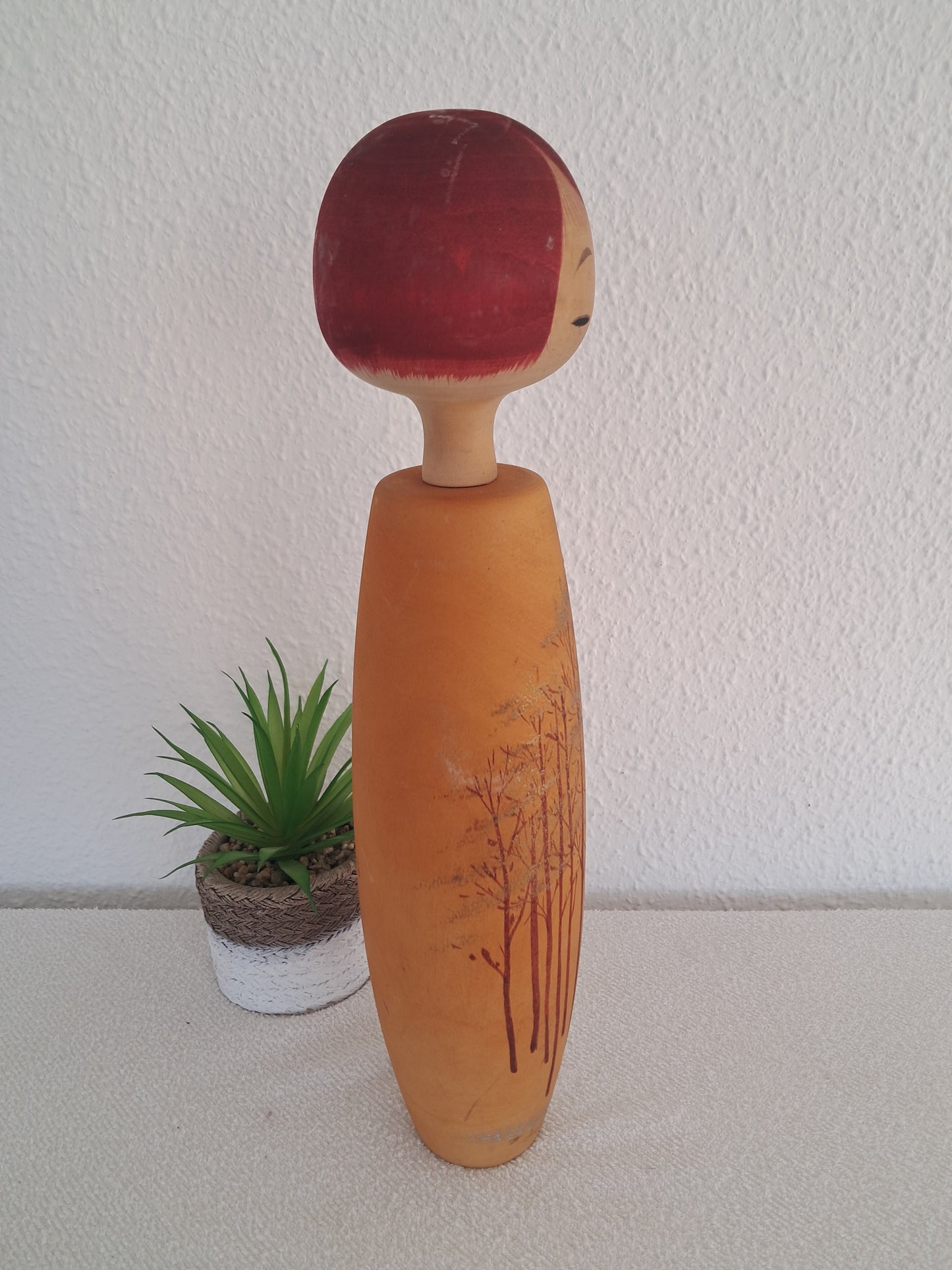 Rare Exclusive creative XL kokeshi by female artist Aoki Ryoka - 38cm