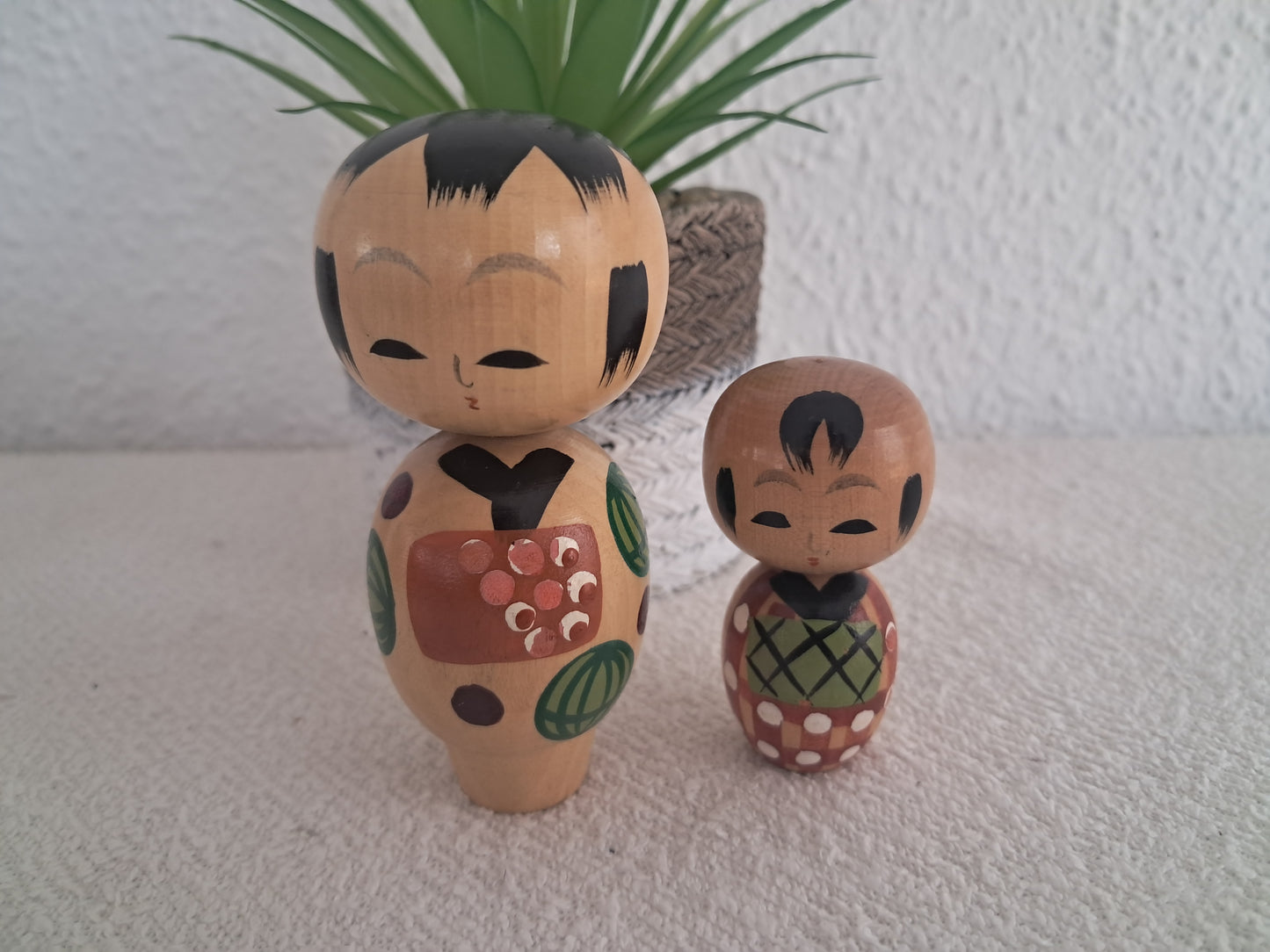 Cute set Sosaku kokeshi- Father and son