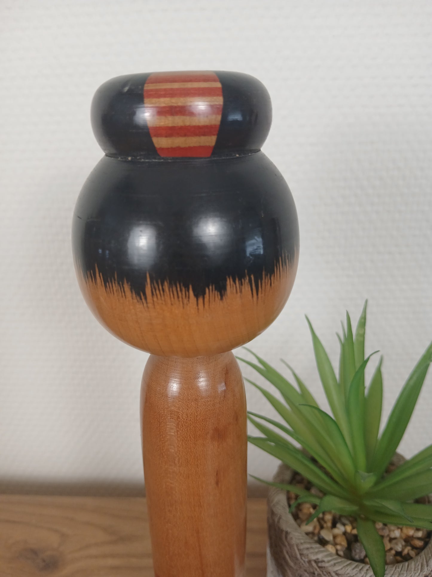 Vintage traditional Togatta kokeshi by Eitaro Sato (1939-)