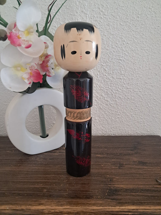 Rare vintage creative kokeshi made by Takahashi Tatsuro - with box