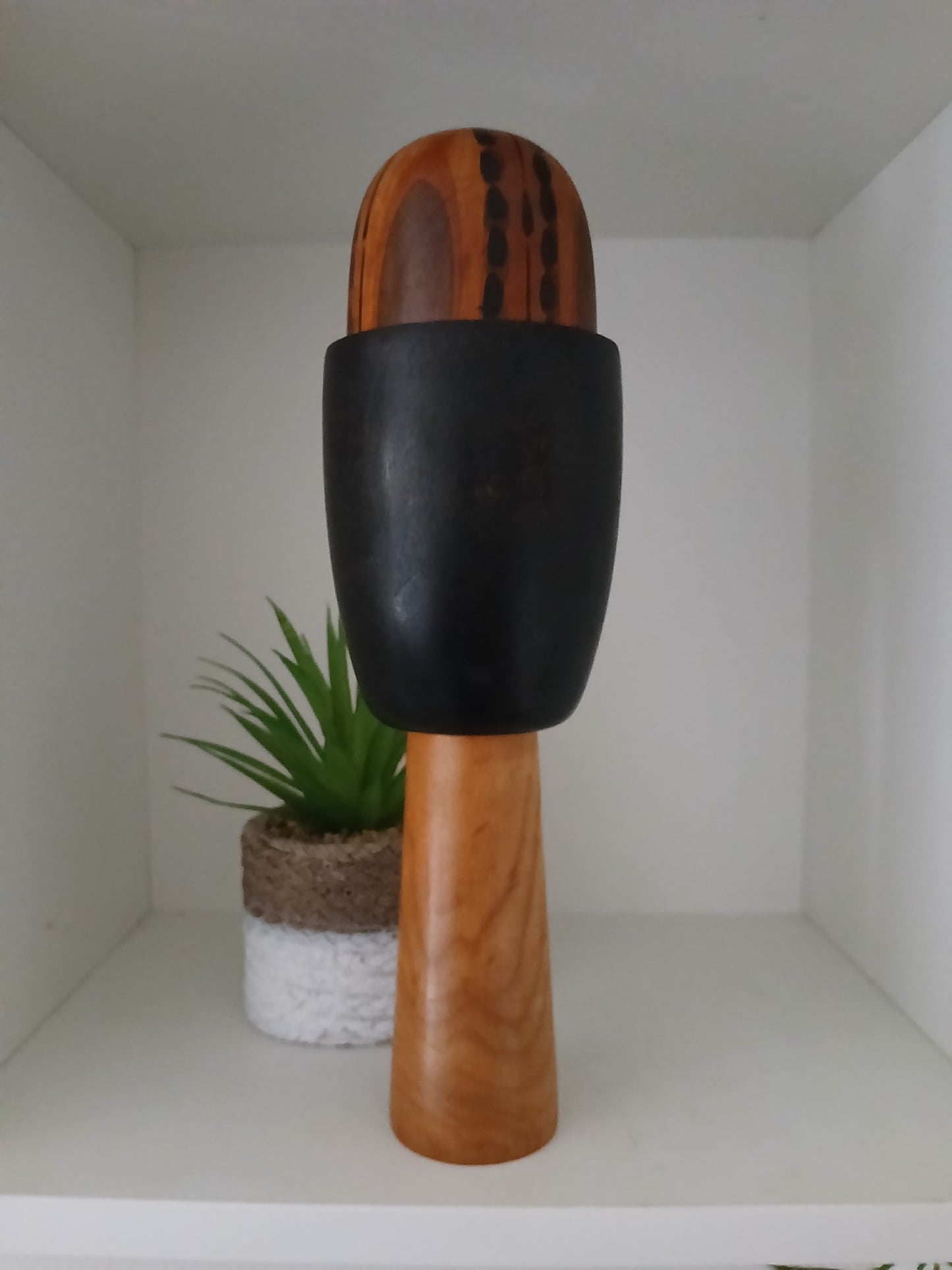 Rare Vintage Creative Kokeshi by renowned artisan Ikuyoshi Yokozuka