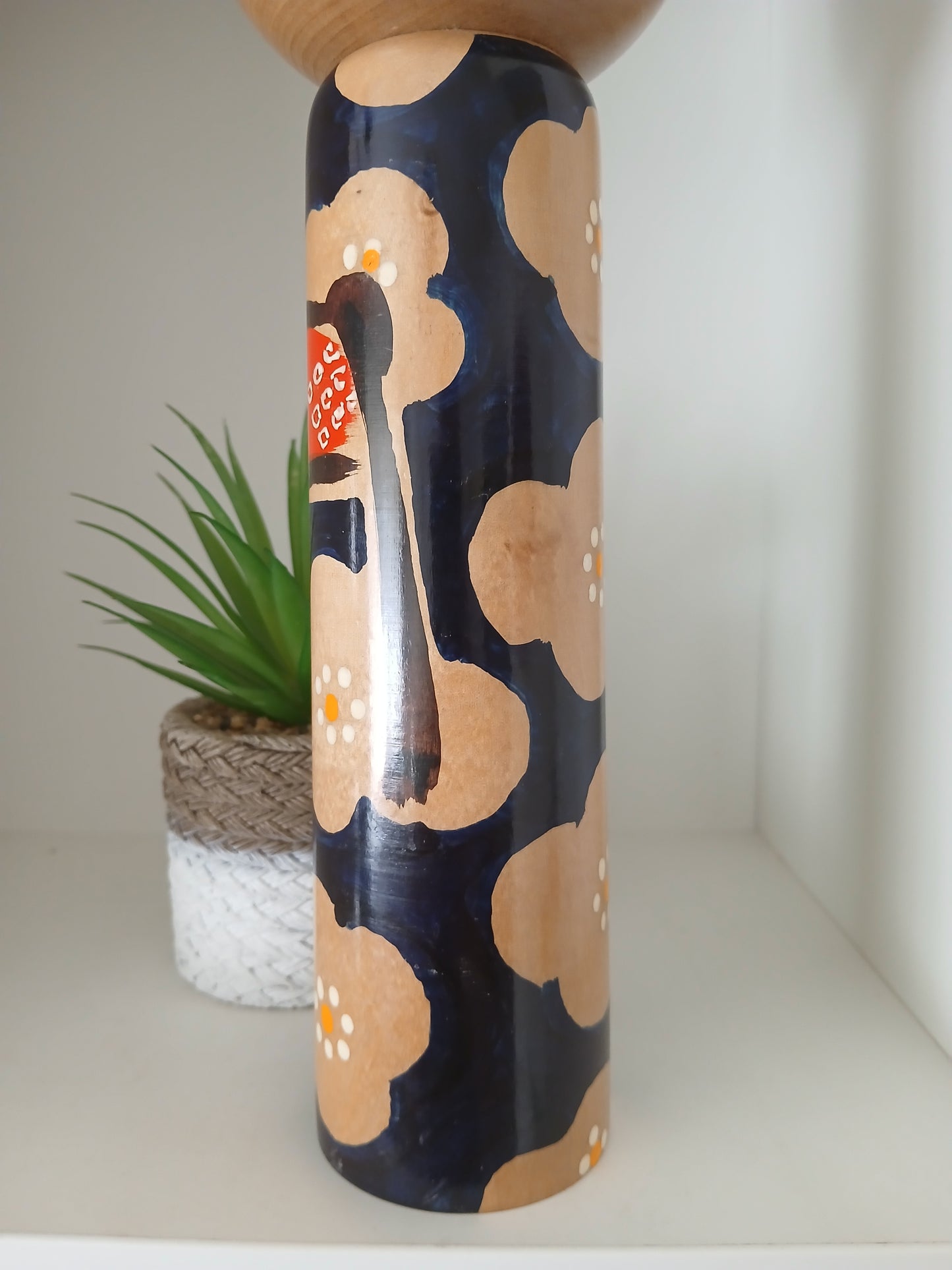 Vintage creative kokeshi by  Kiyohara Takao
