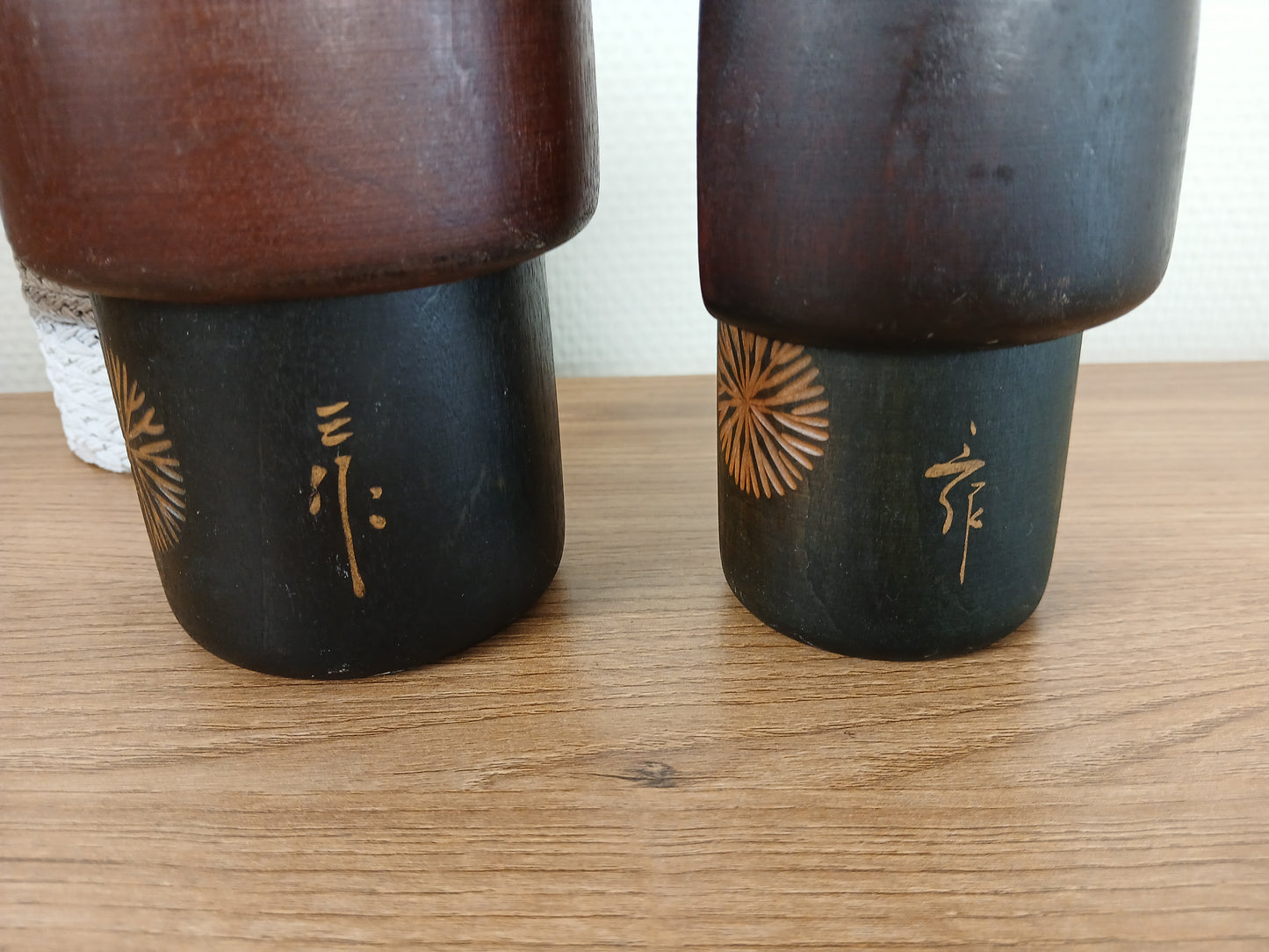 Vintage set Gumma Kokeshi by Sansaku Sekiguchi (1925-2018)
