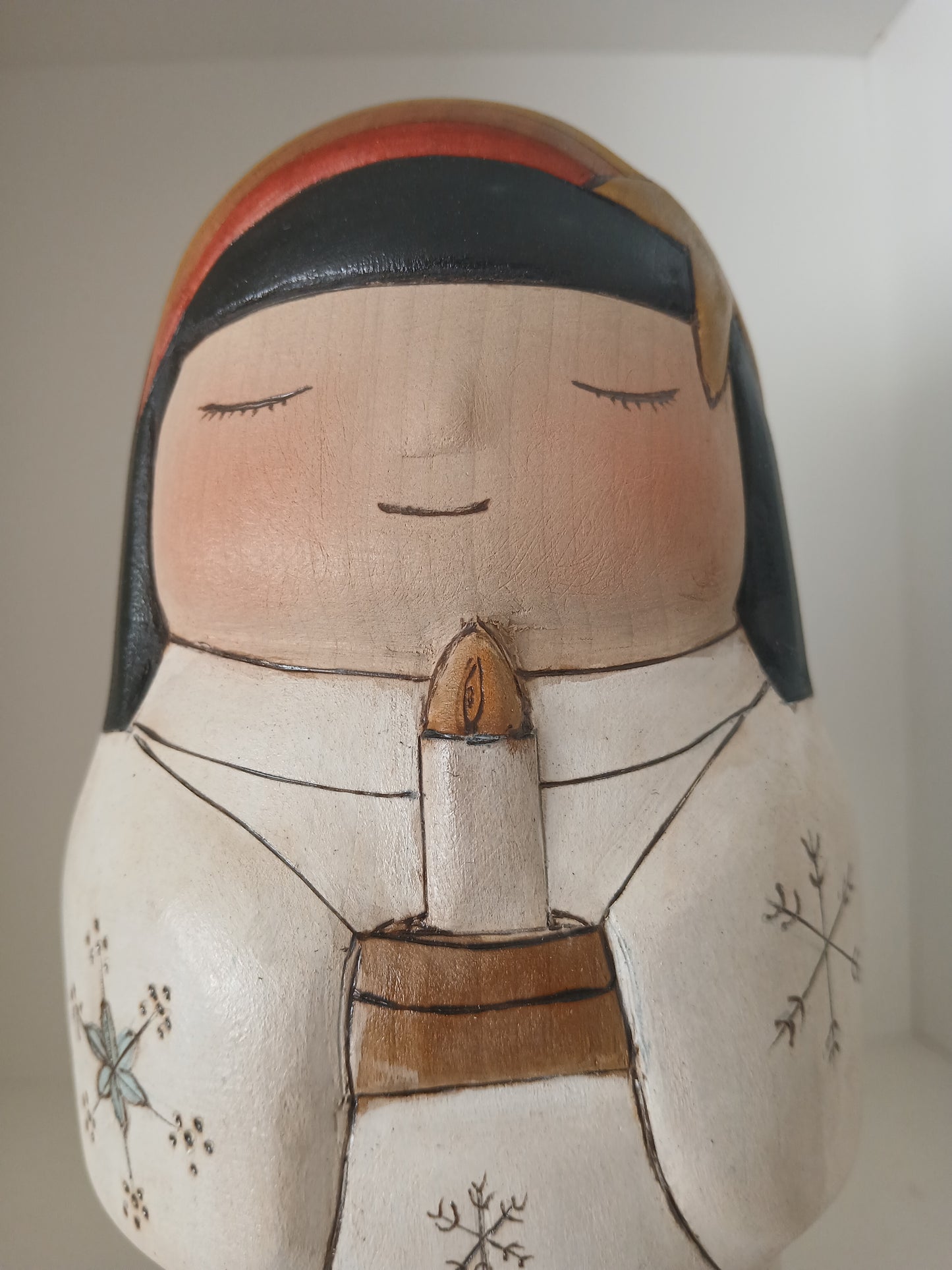 Exclusive creative kokeshi by Yuko Yamazaki - Christmas serie 2025