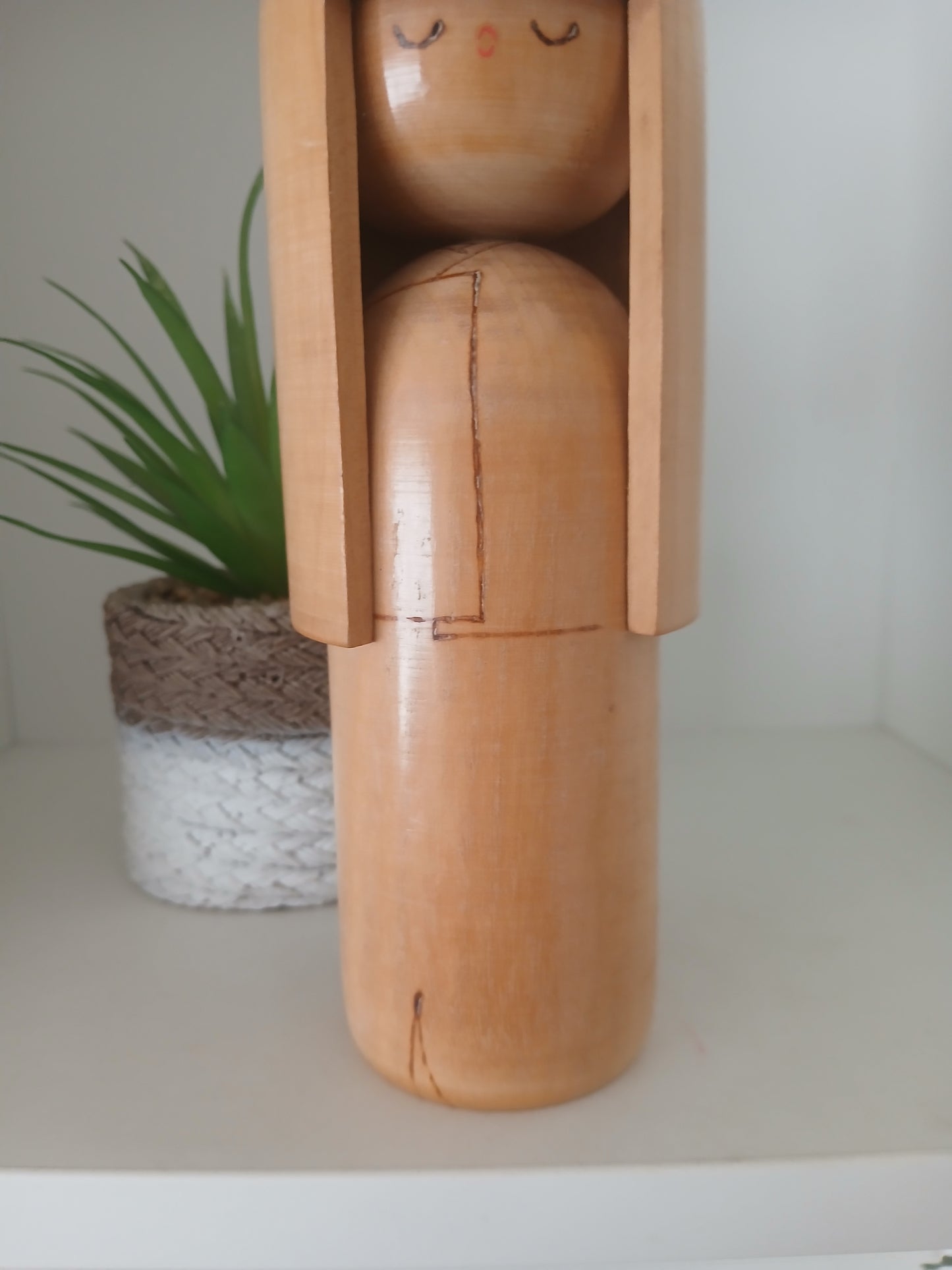 Rare creative kokeshi by Mitsuo
