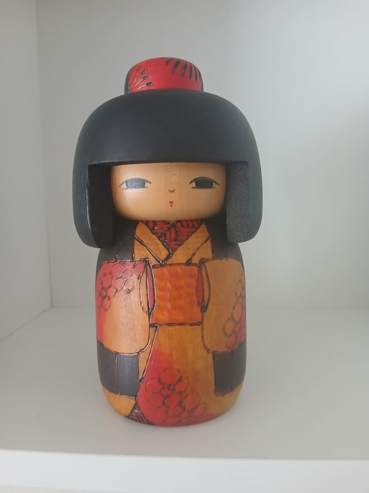 Vintage Gumma Kokeshi by Fumio Tomidokoro (1948-)