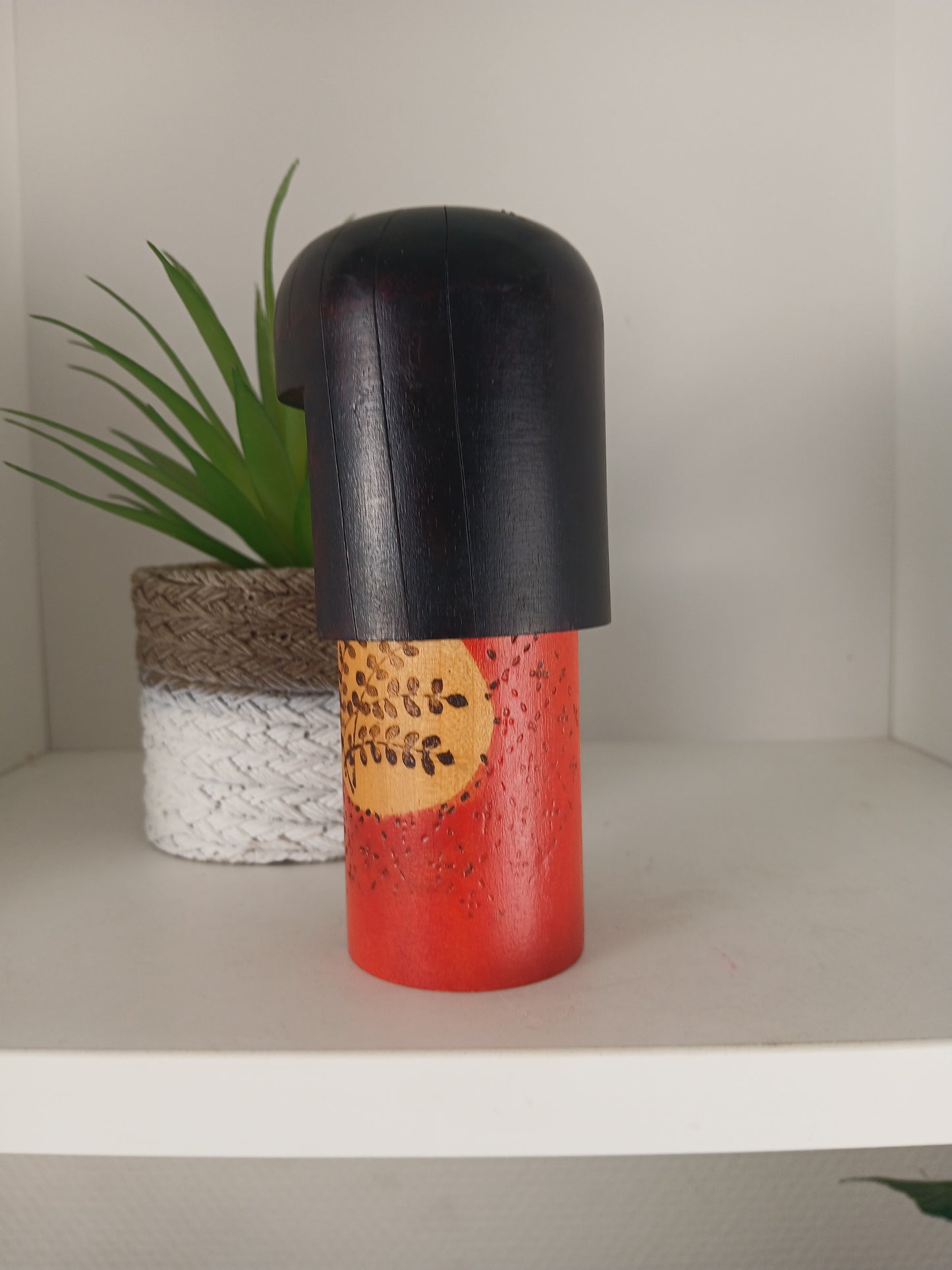 Vintage Gumma Kokeshi By Kazuo Takamizawa (1927-)