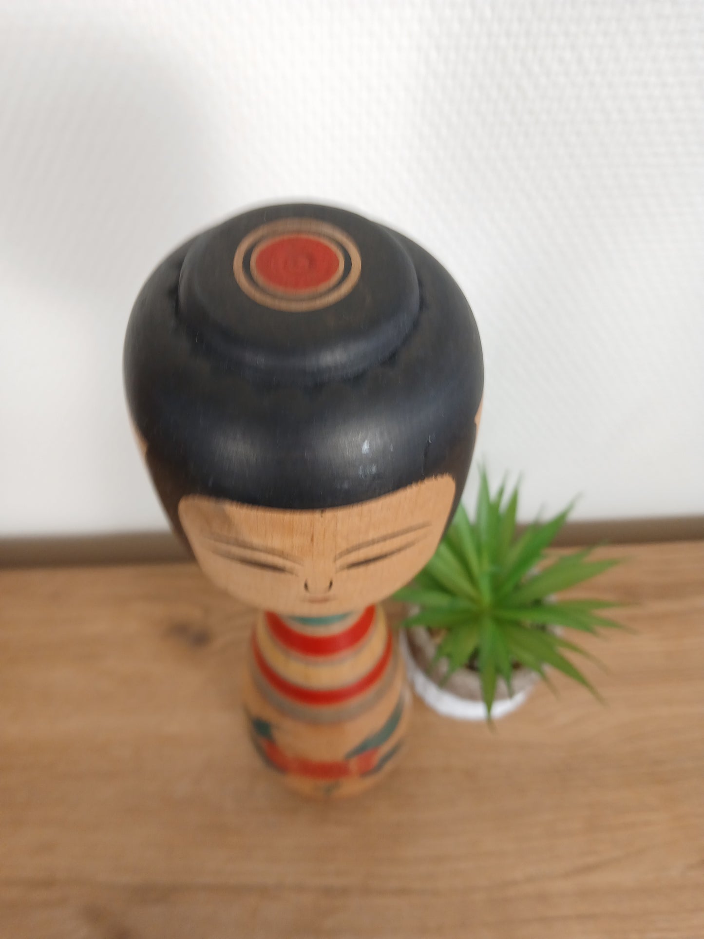 Big vintage traditional Tsugaru kokeshi by Zenni Sato (1925-1985)