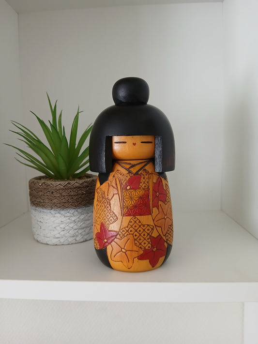 Rare Vintage Gumma Kokeshi By Kazuo Takamizawa (1927-)
