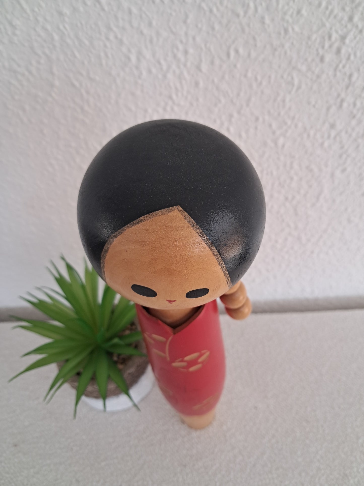 Vintage Creative Kokeshi with Ponytail by Eiko Shibata (1924-)