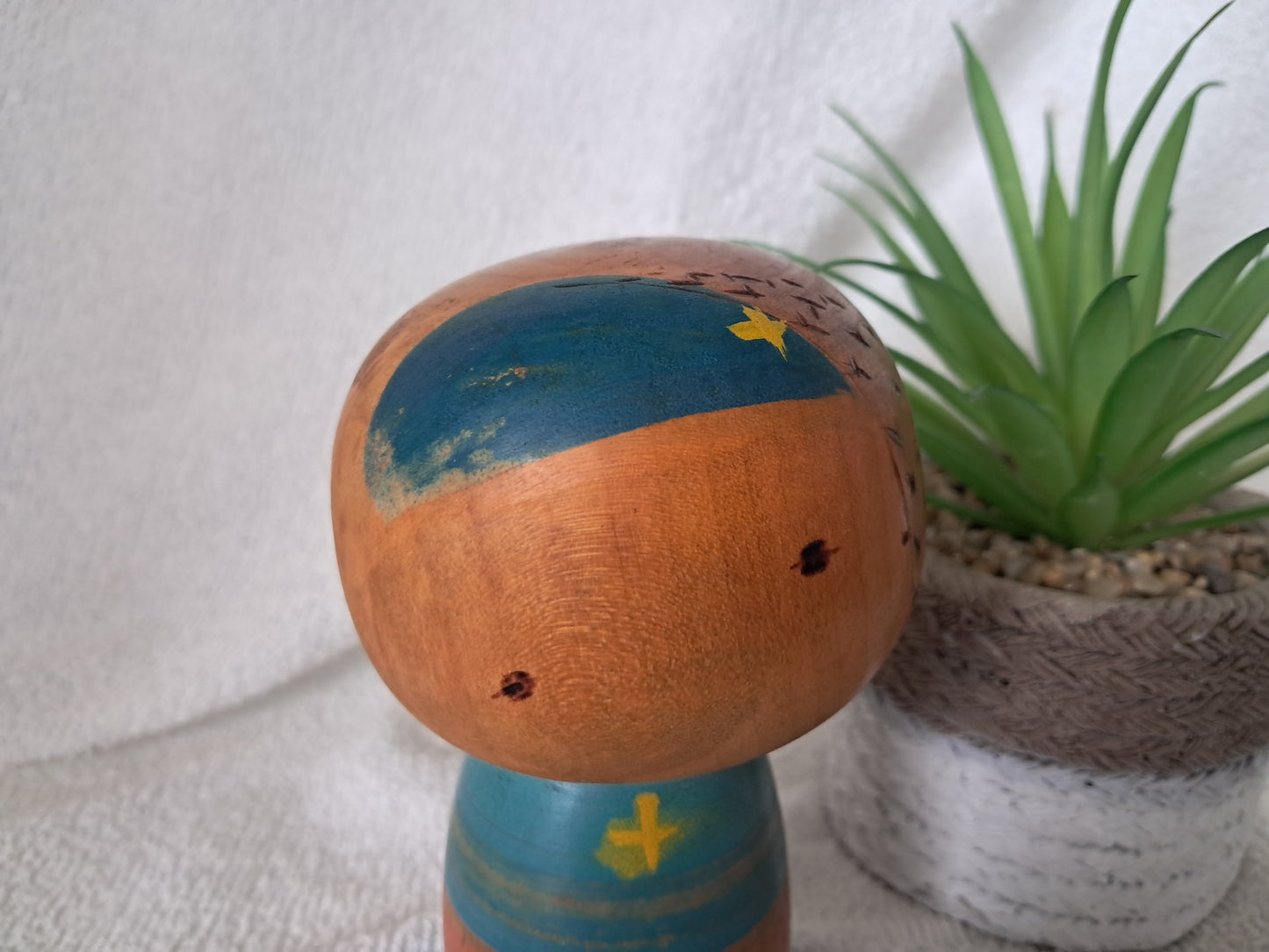 Rare Vintage Sosaku kokeshi by Hiroe Fukushima