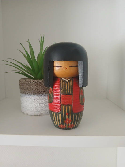 Vintage Gumma kokeshi by Kisaku