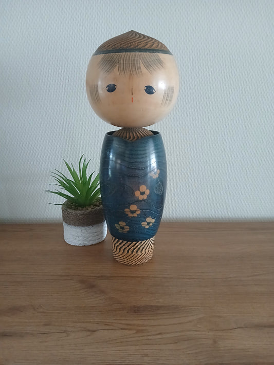 Vintage large creative kokeshi by Tamura Noboru