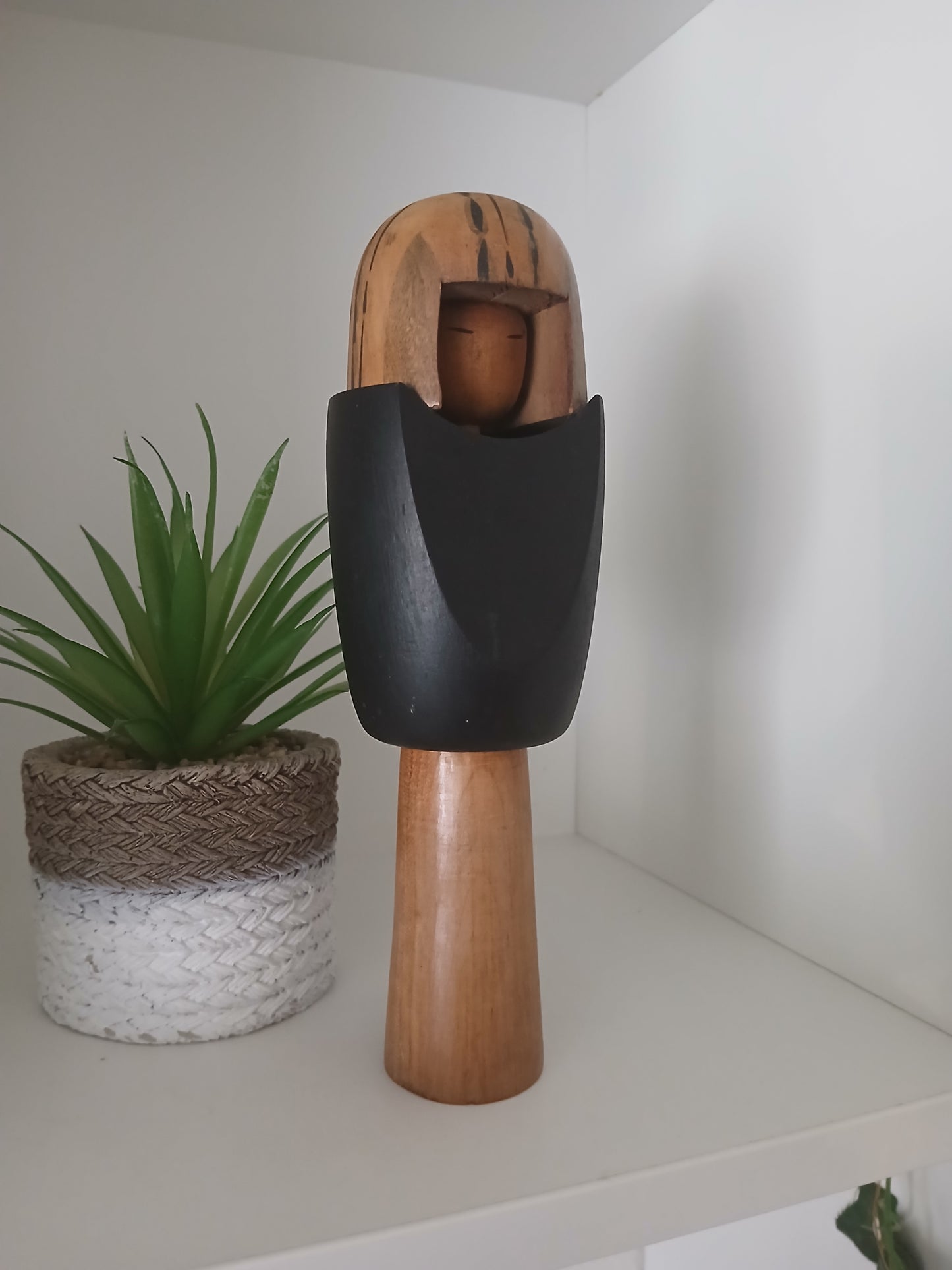 Rare Vintage Creative Kokeshi by renowned artisan Ikuyoshi Yokozuka