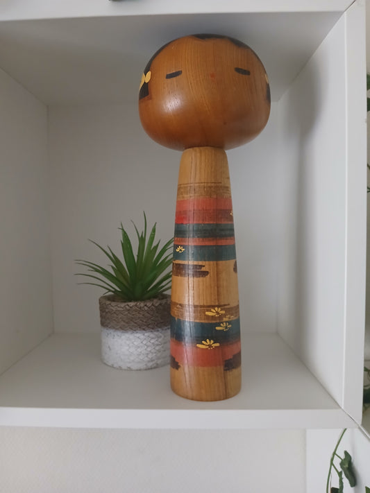 Big vintage creative kokeshi made by Sanpei Yamanaka (1926-2012)