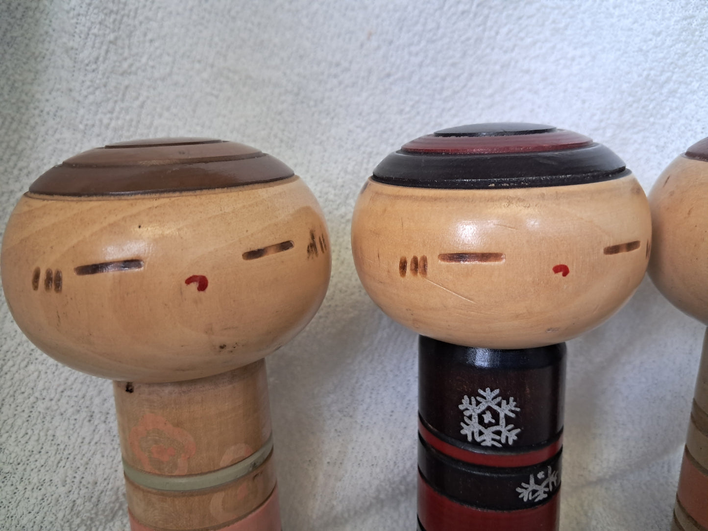 Rare Vintage 4 season kokeshi by Sanpei Yamanaka (1926-2012)