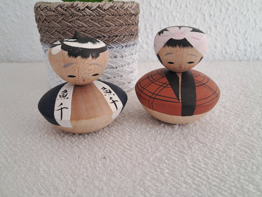 Cute set creative kokeshi