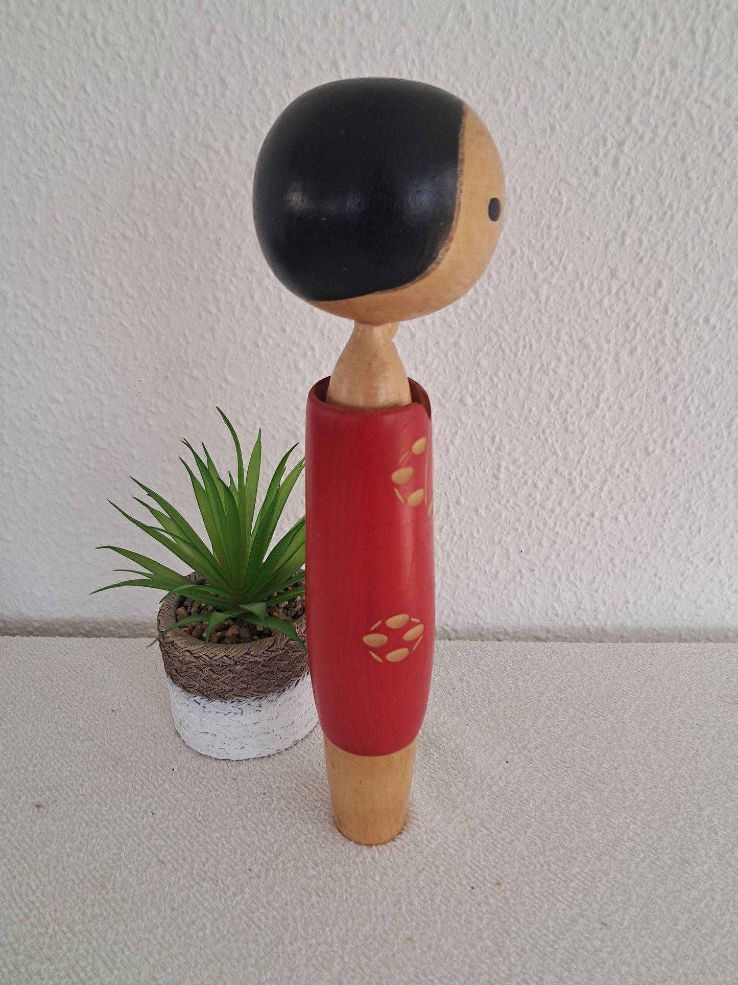 Vintage Creative Kokeshi with Ponytail by Eiko Shibata (1924-)