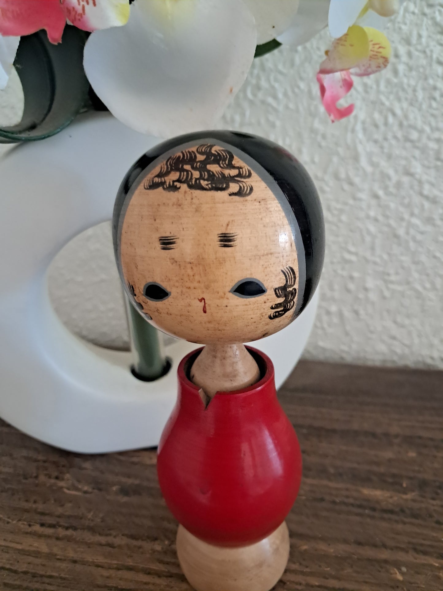 Rare Vintage Sosaku Kokeshi by Aida Harumine (Seihou) (1926-1998)