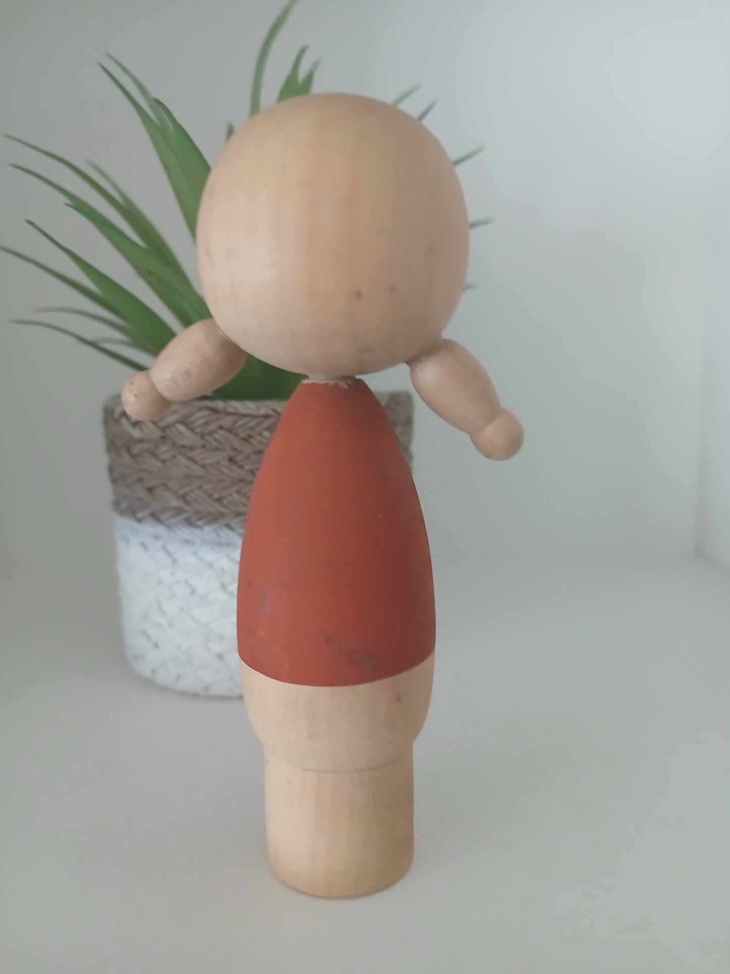 Cute creative kokeshi with lovely pigtails