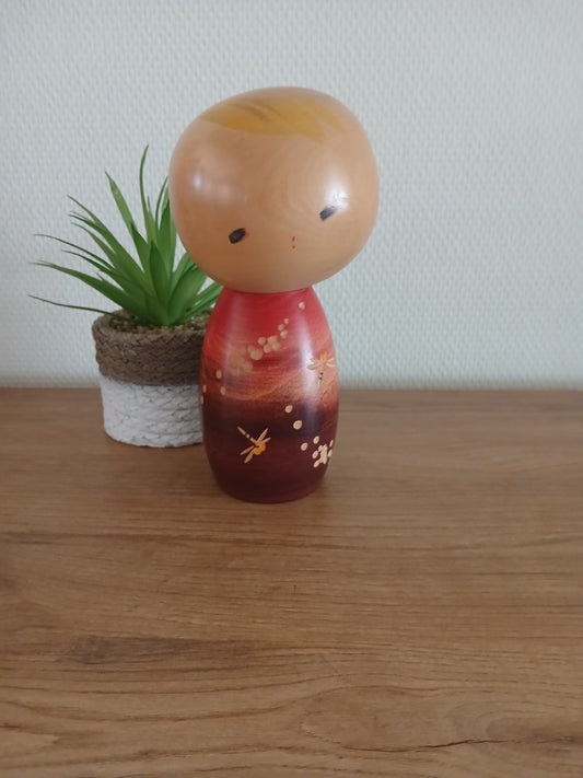 Rare Vintage Creative Kokeshi By Hiroe Fukushima