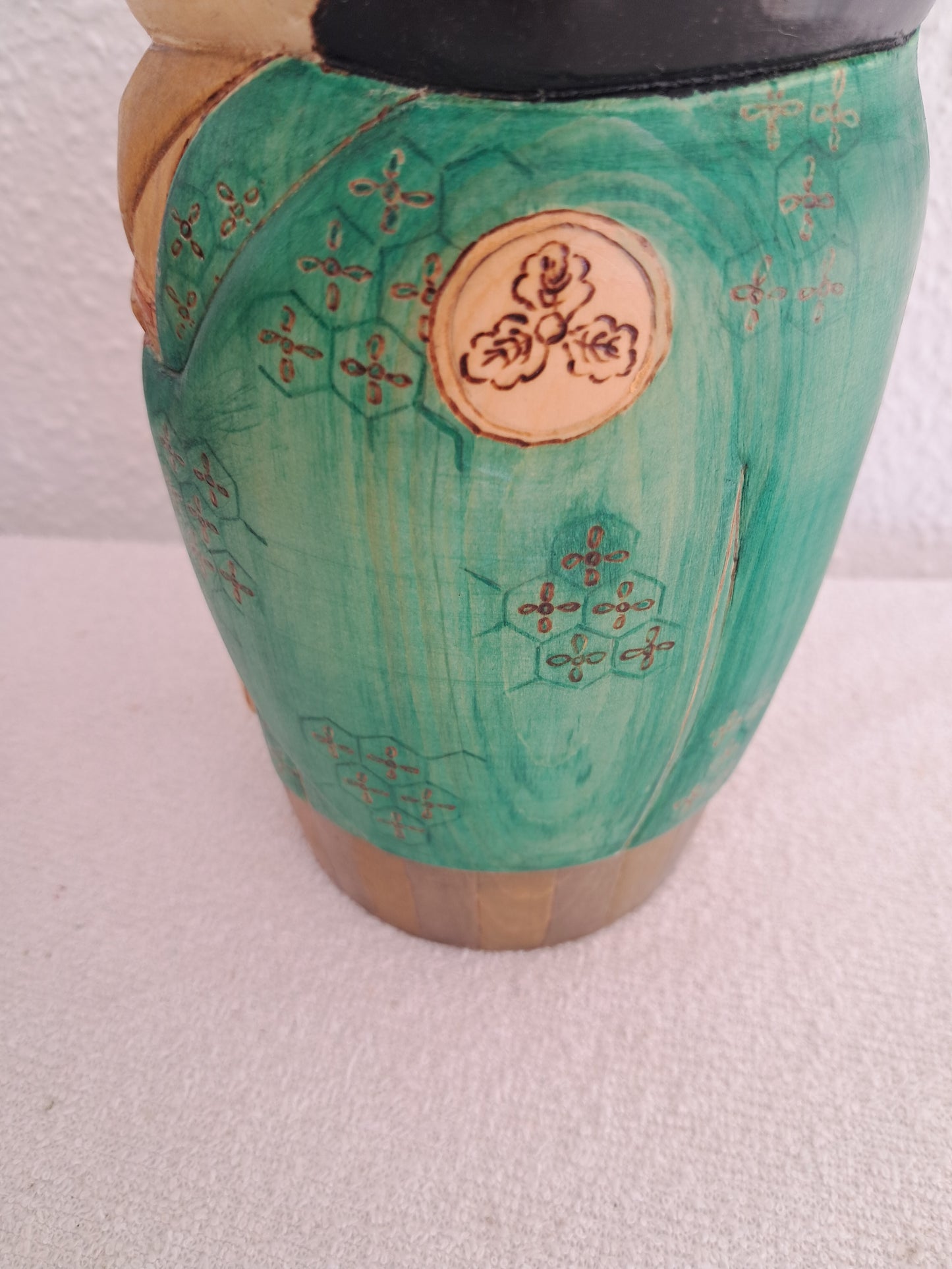 Exclusive Kokeshi made by Yuko Yamazaki (1956-)