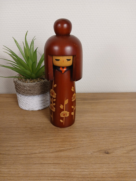 Vintage creative kokeshi made by Miyashita Hajime (1940-)