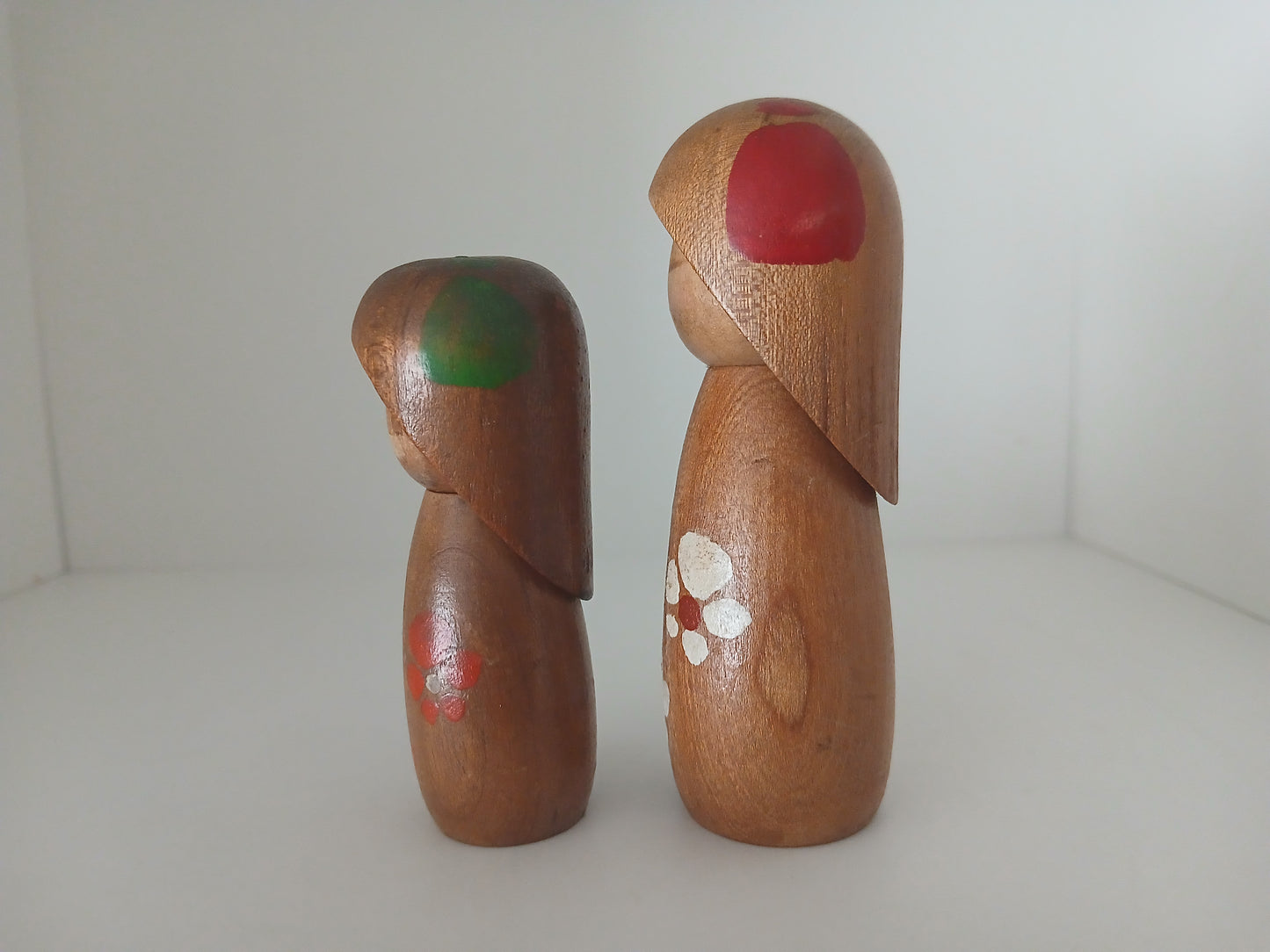 Vintage set off creative kokeshi by Masashi Takeda (1930-2015)