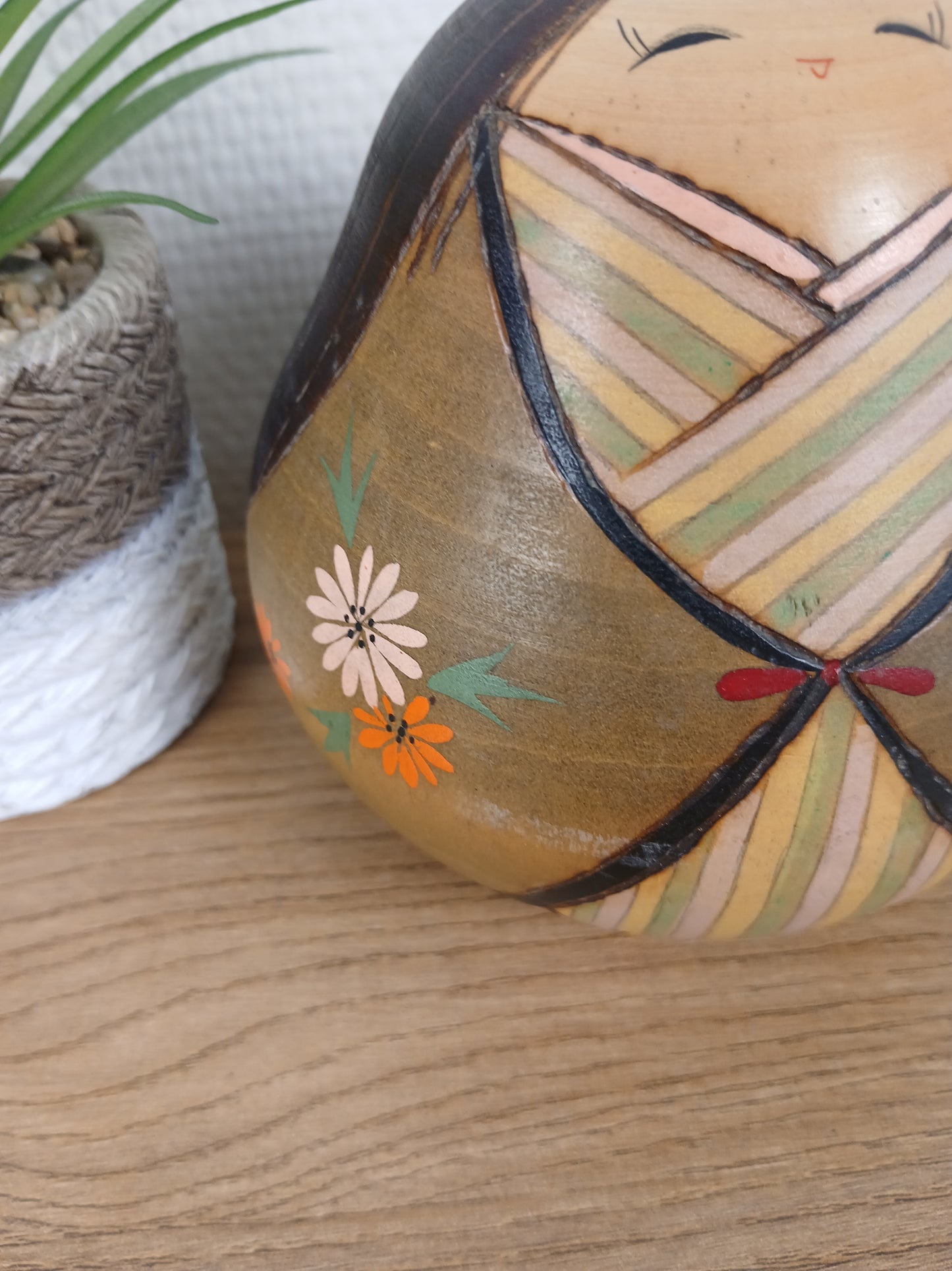 Vintage creative kokeshi by Kishi Sadao (1932-1998)
