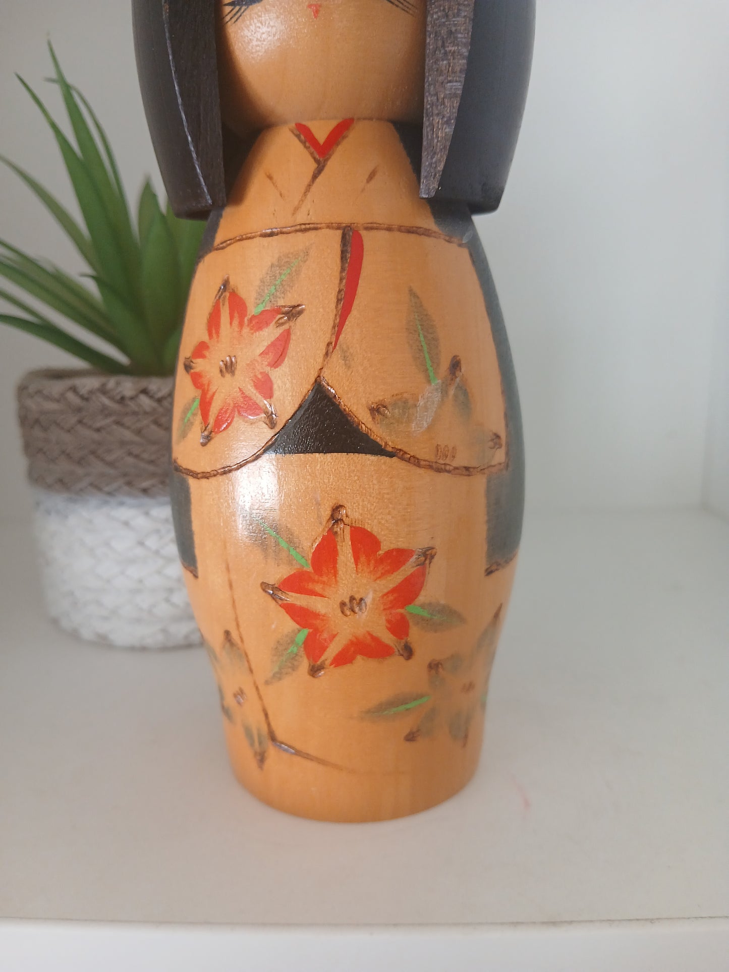 Vintage creative kokeshi by Kishi Sadao (1932-1998)