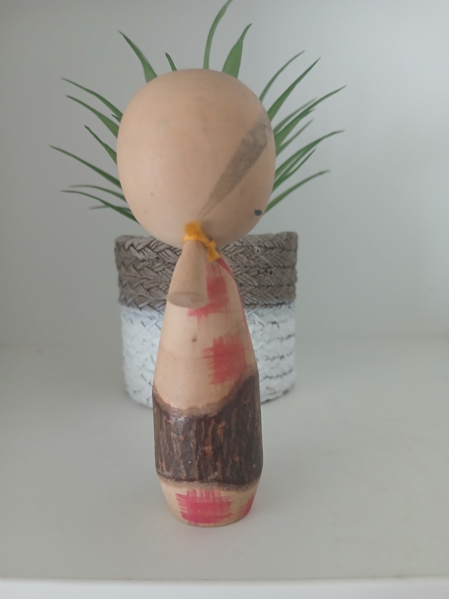 Cute creative kokeshi with lovely pigtails