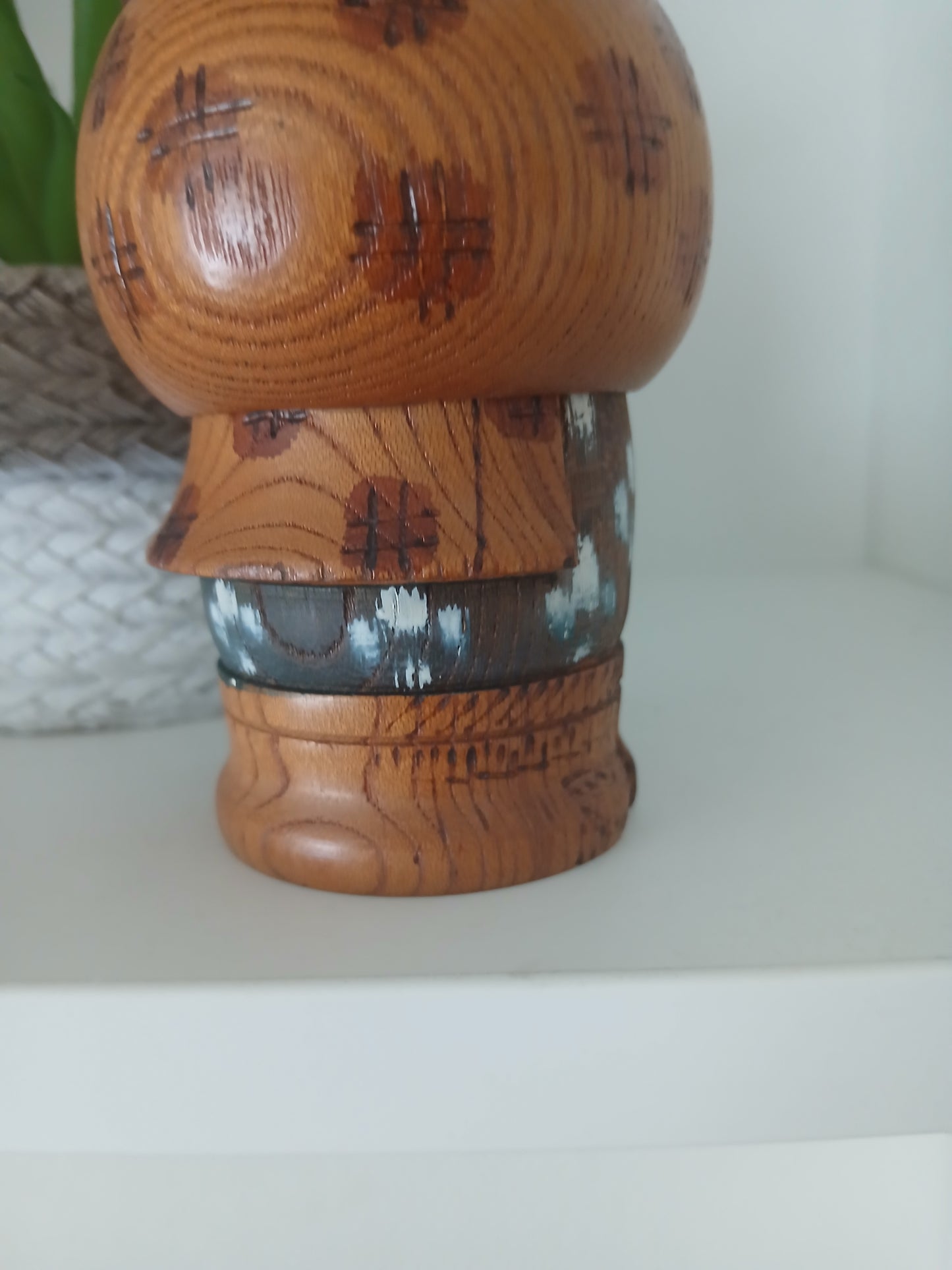 Rare Vintage Sosaku Kokeshi by Aoki Ryoka (1931-) 