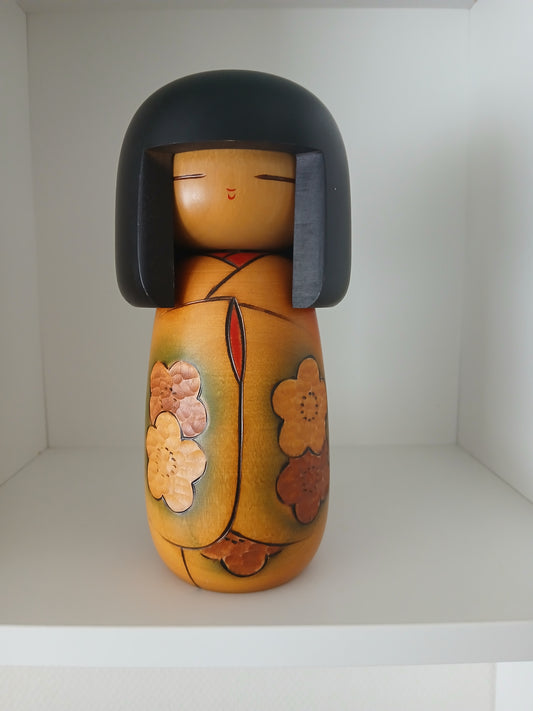 Vintage Gumma Kokeshi by Masae Fujikawa (1942-2015)